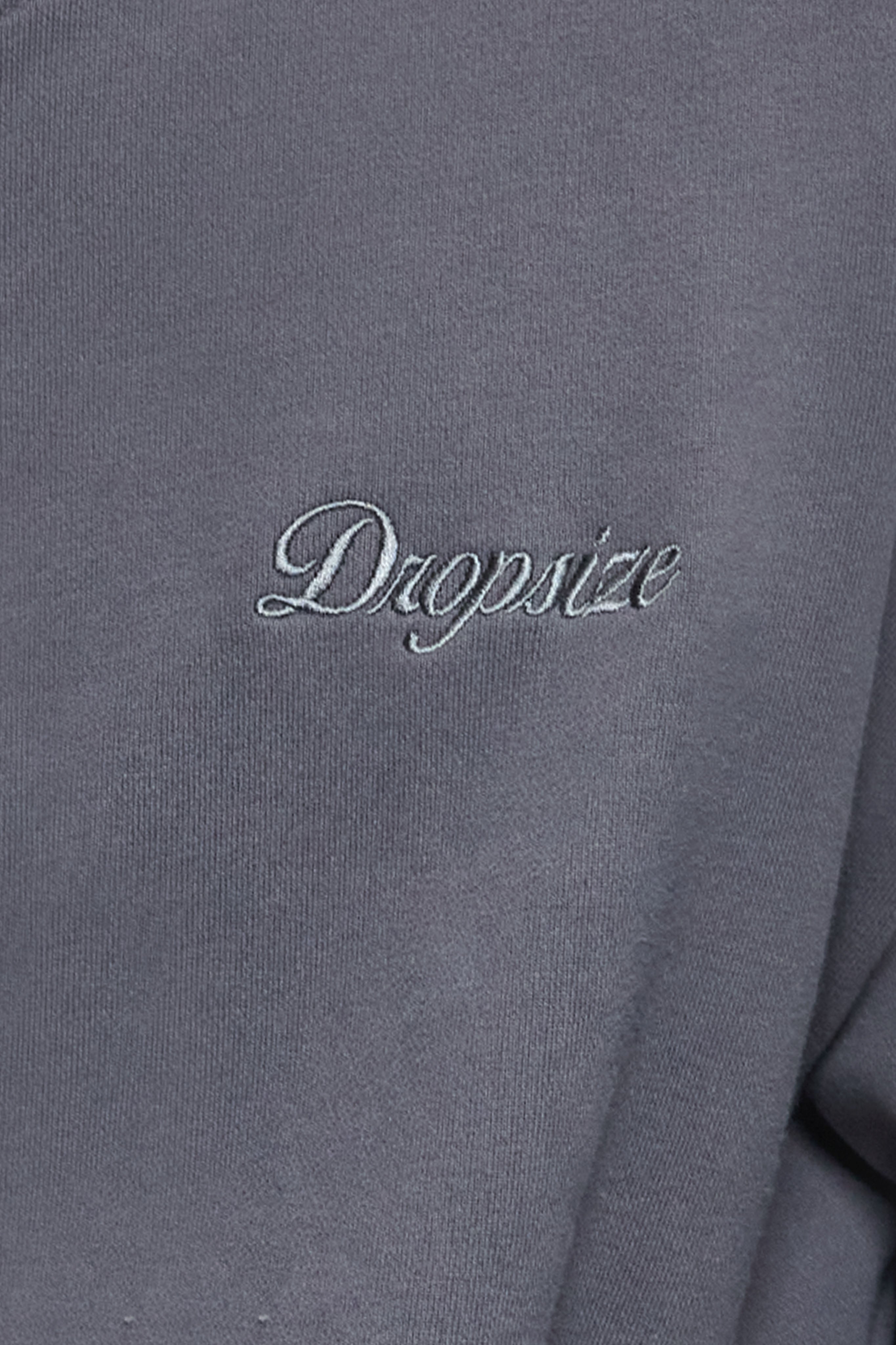 3D LOGO ZIPPER JACKET STEEL GREY