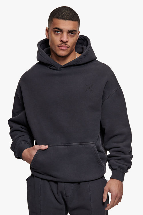 HYPE HOODIE ACID WASHED BLACK