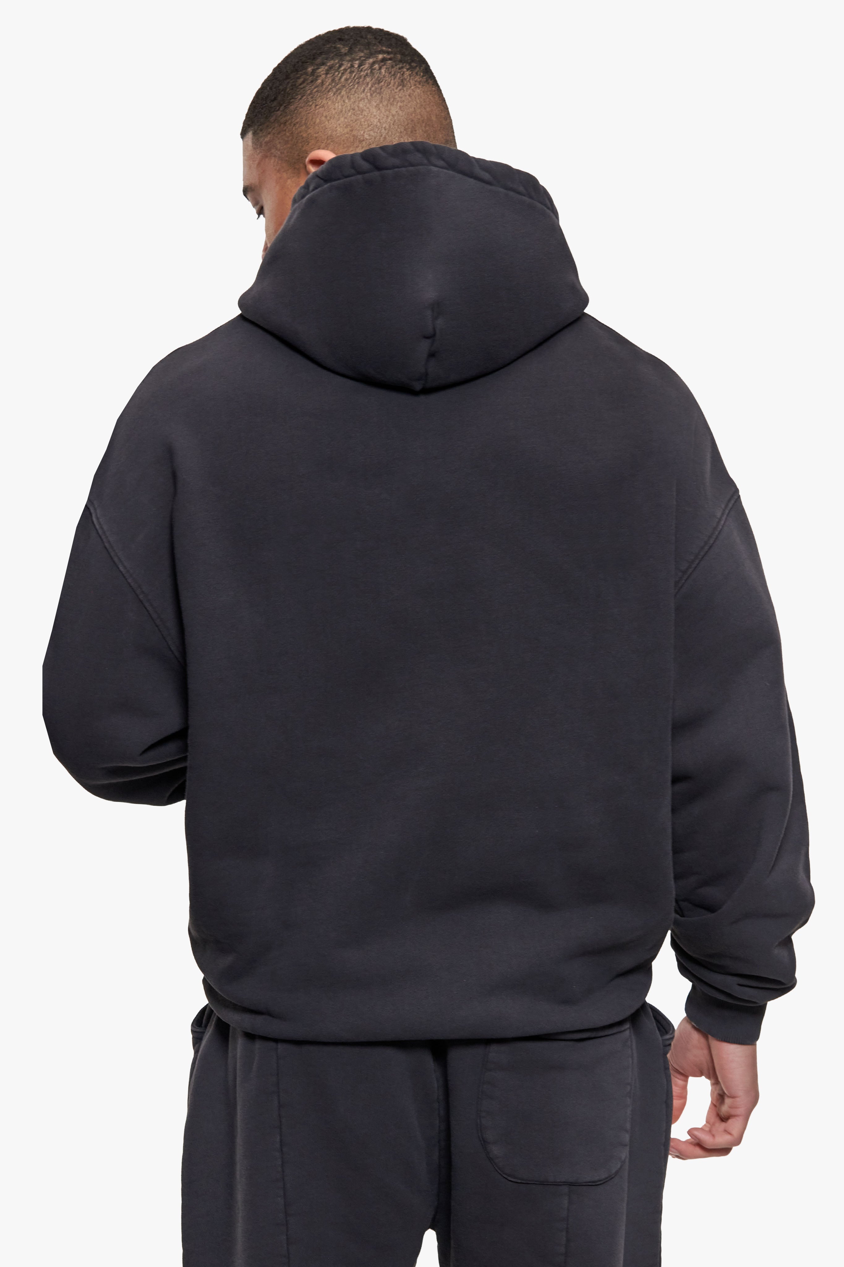 HYPE HOODIE ACID WASHED BLACK