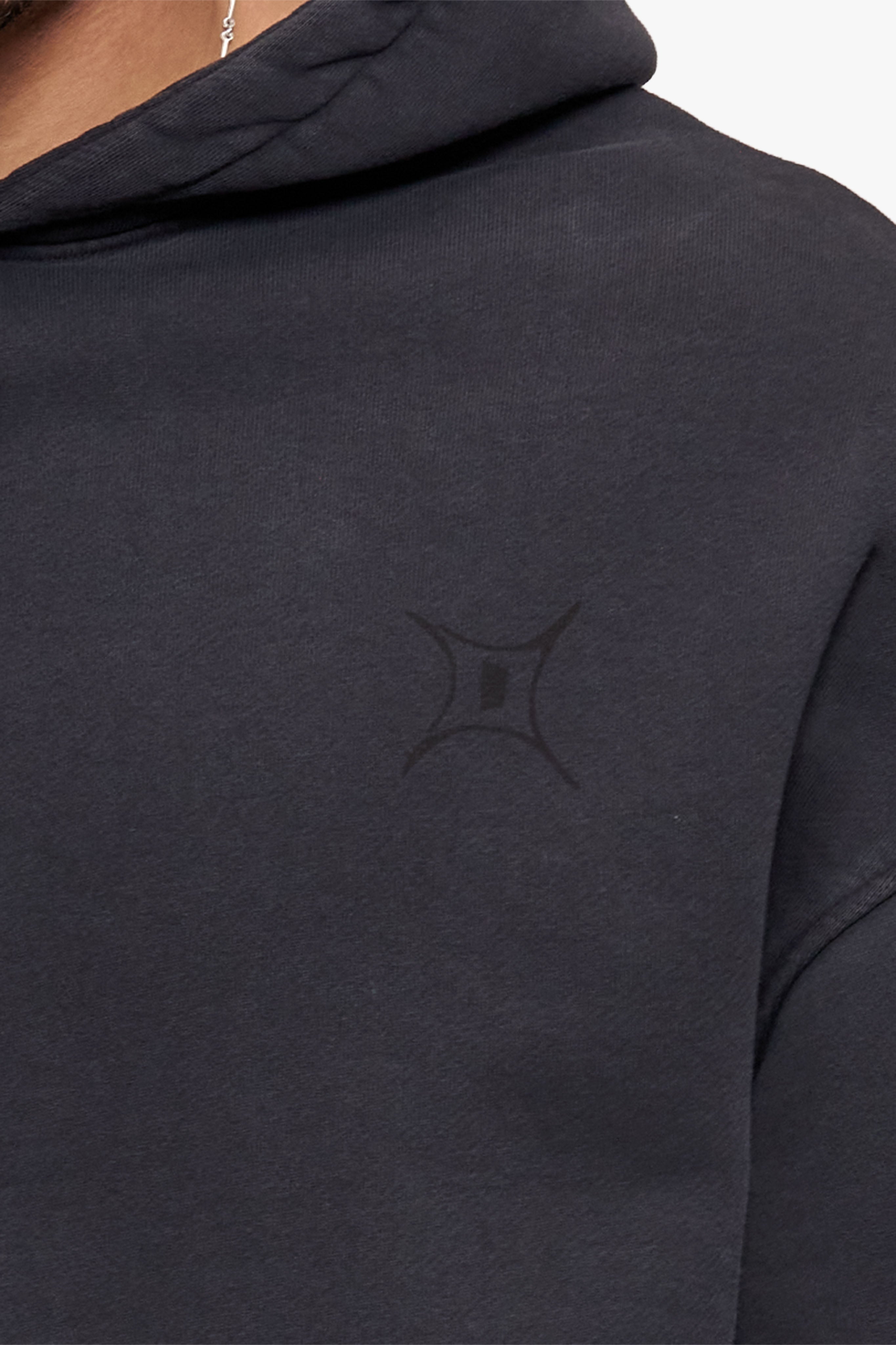 HYPE HOODIE ACID WASHED BLACK