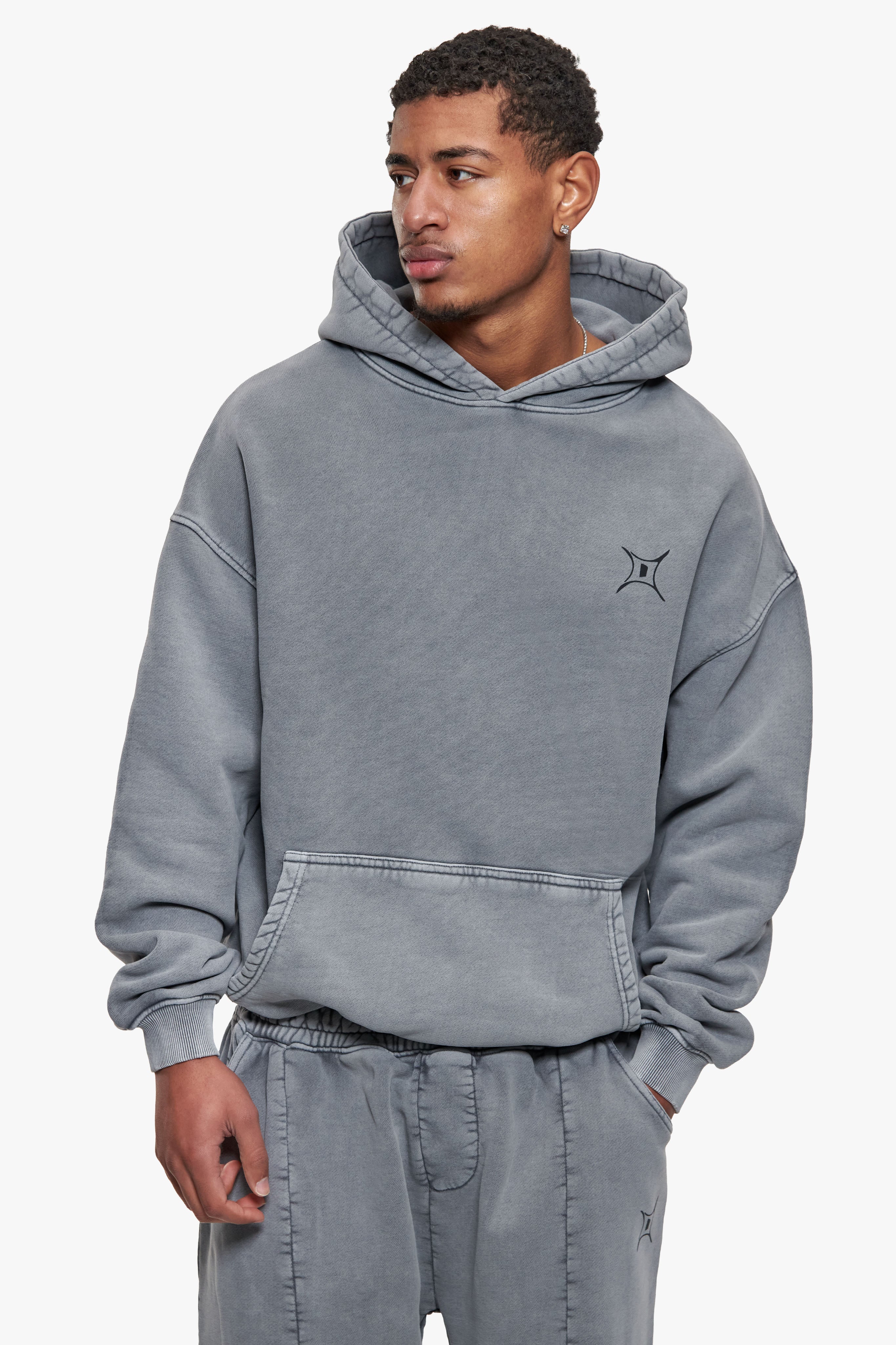 HYPE HOODIE WASHED GREY