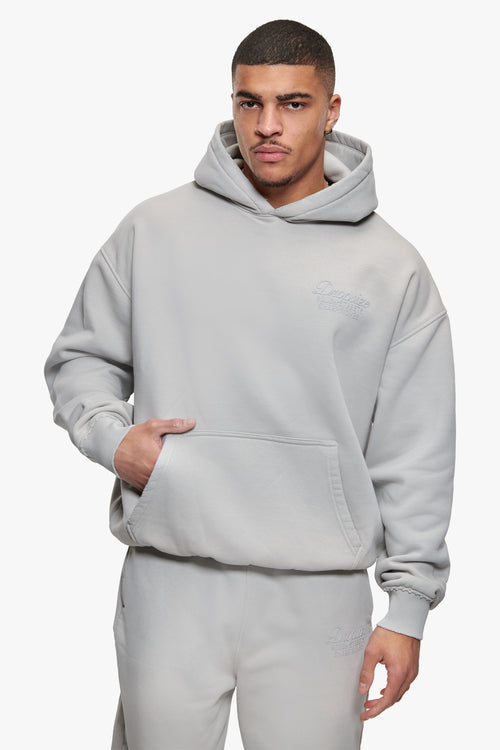 ROUGH HOODIE BLEACHED GREY