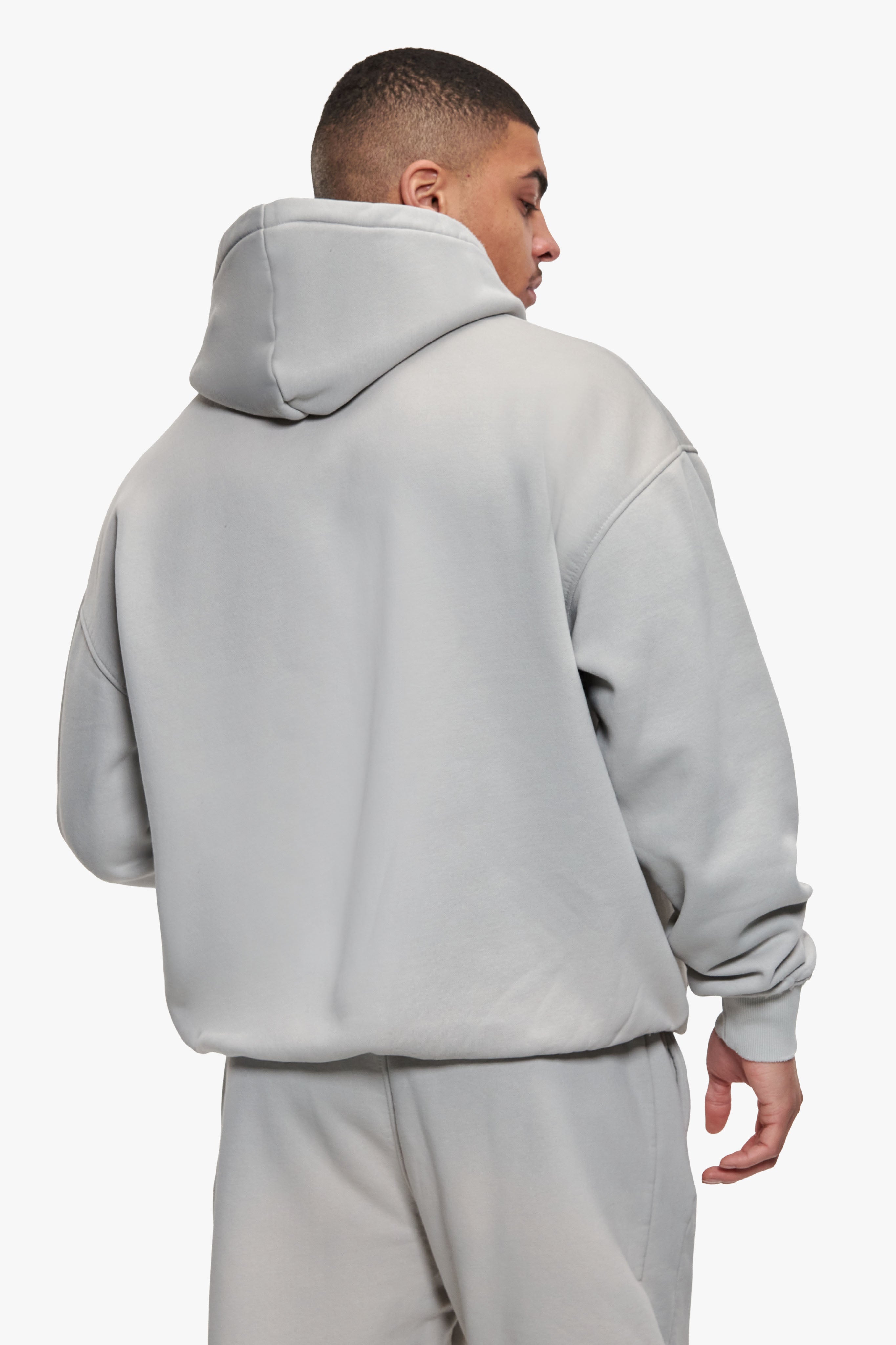 ROUGH HOODIE BLEACHED GREY