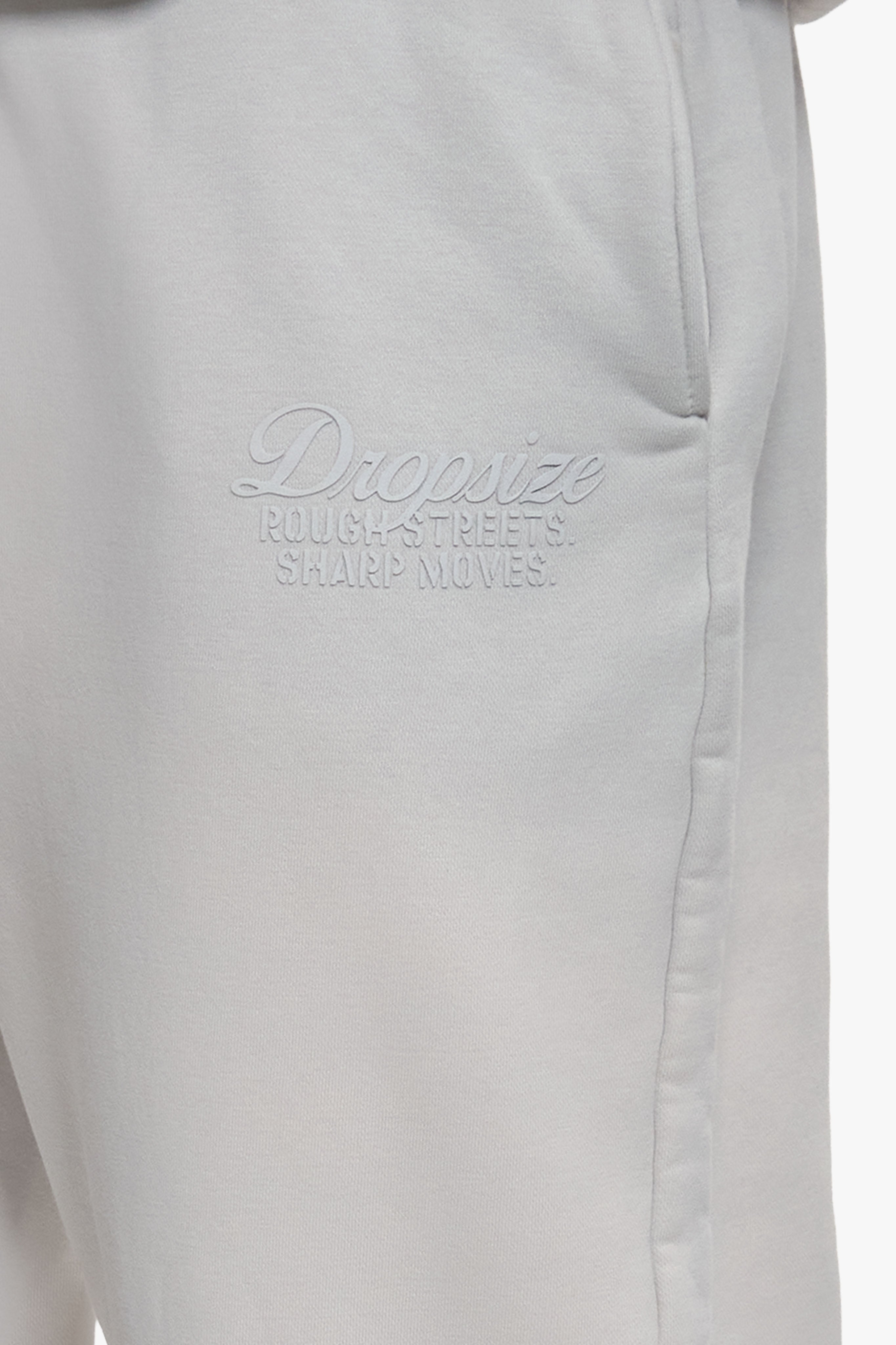 BLEACHED OPEN LEG JOGGER LIGHT GREY