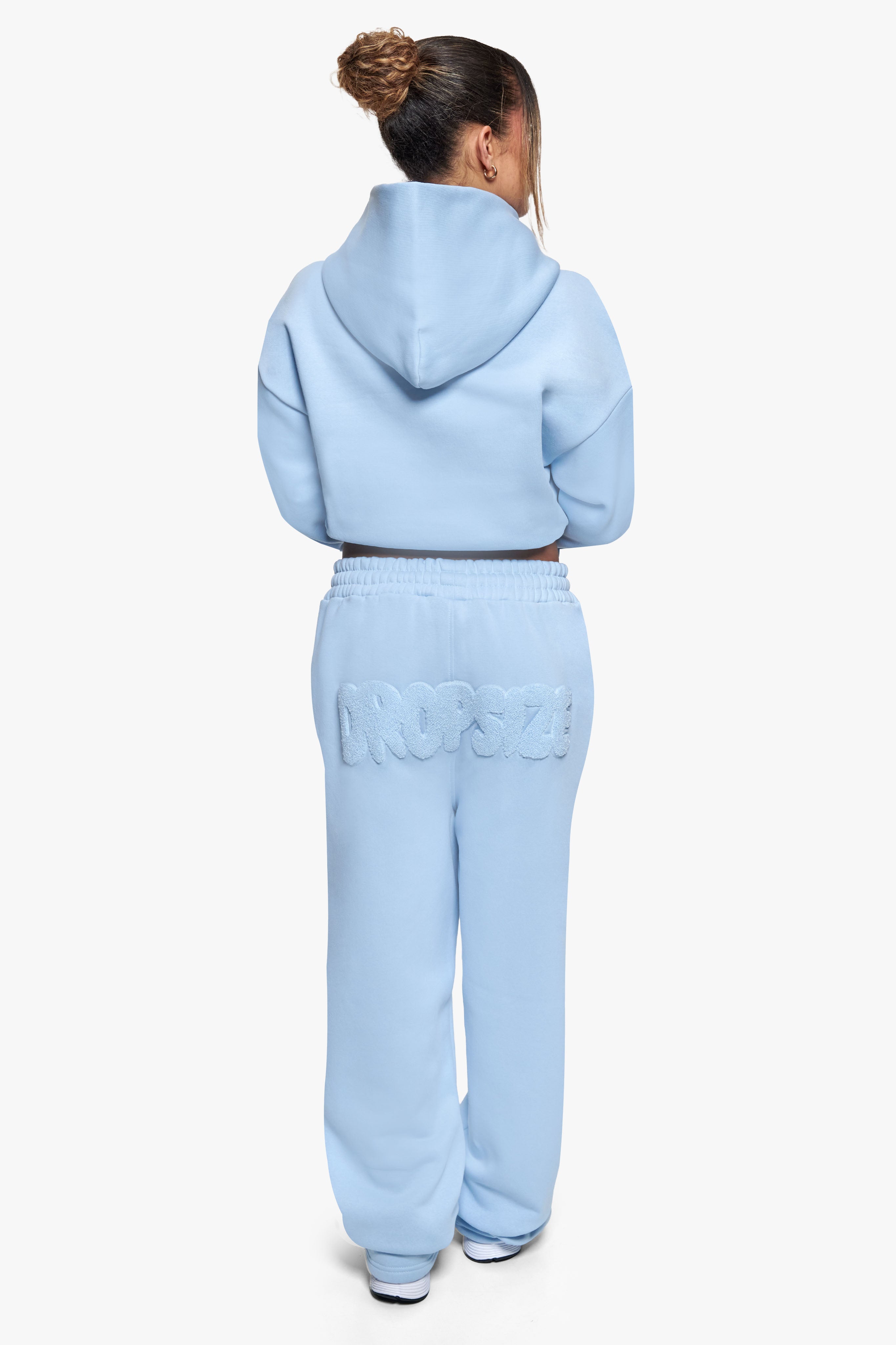 FROTTEE PATCH OPEN LEG JOGGER BABY BLUE