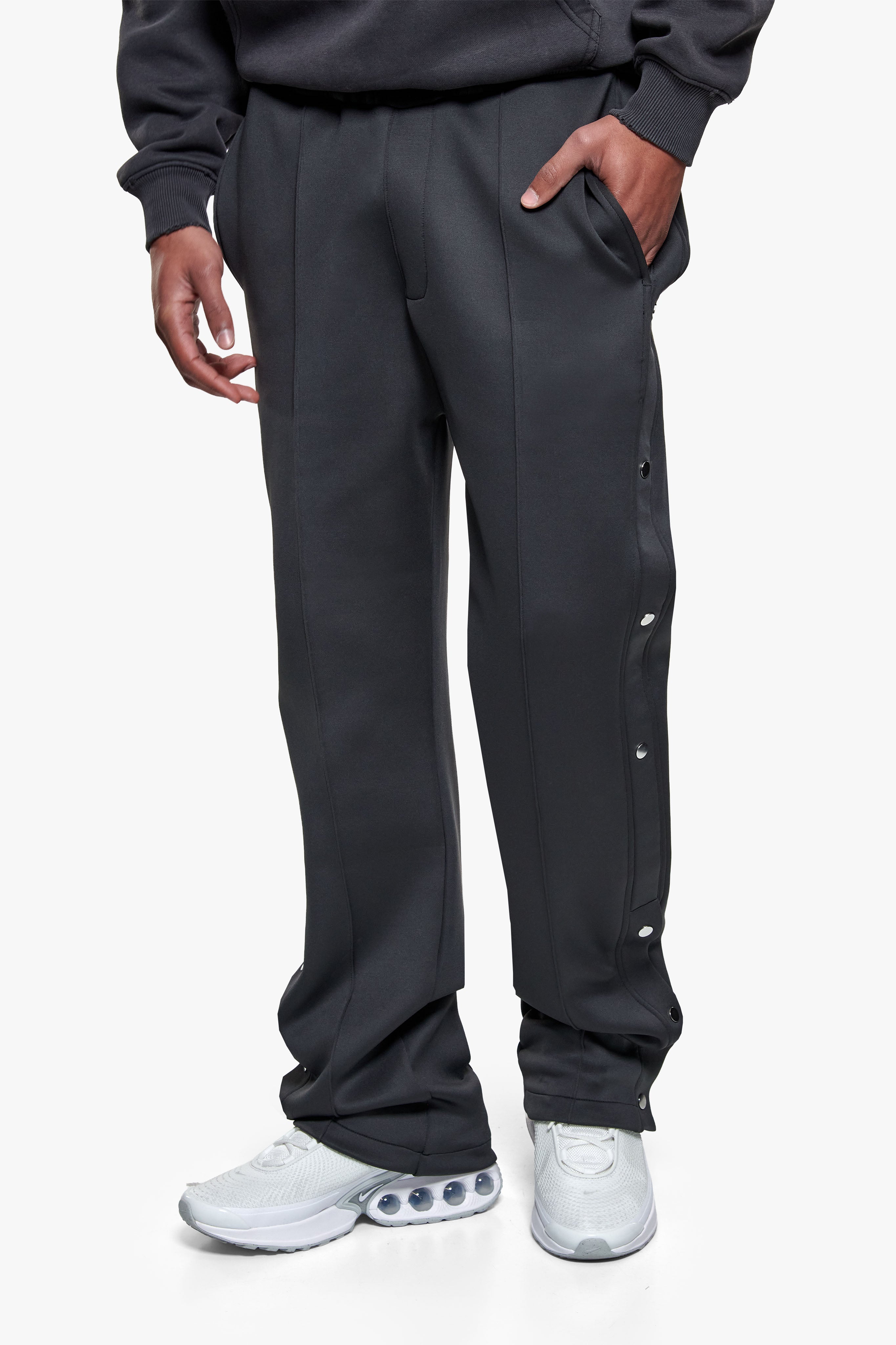 SCUBA PINTUCK OPEN LEG JOGGER ANTRACITE