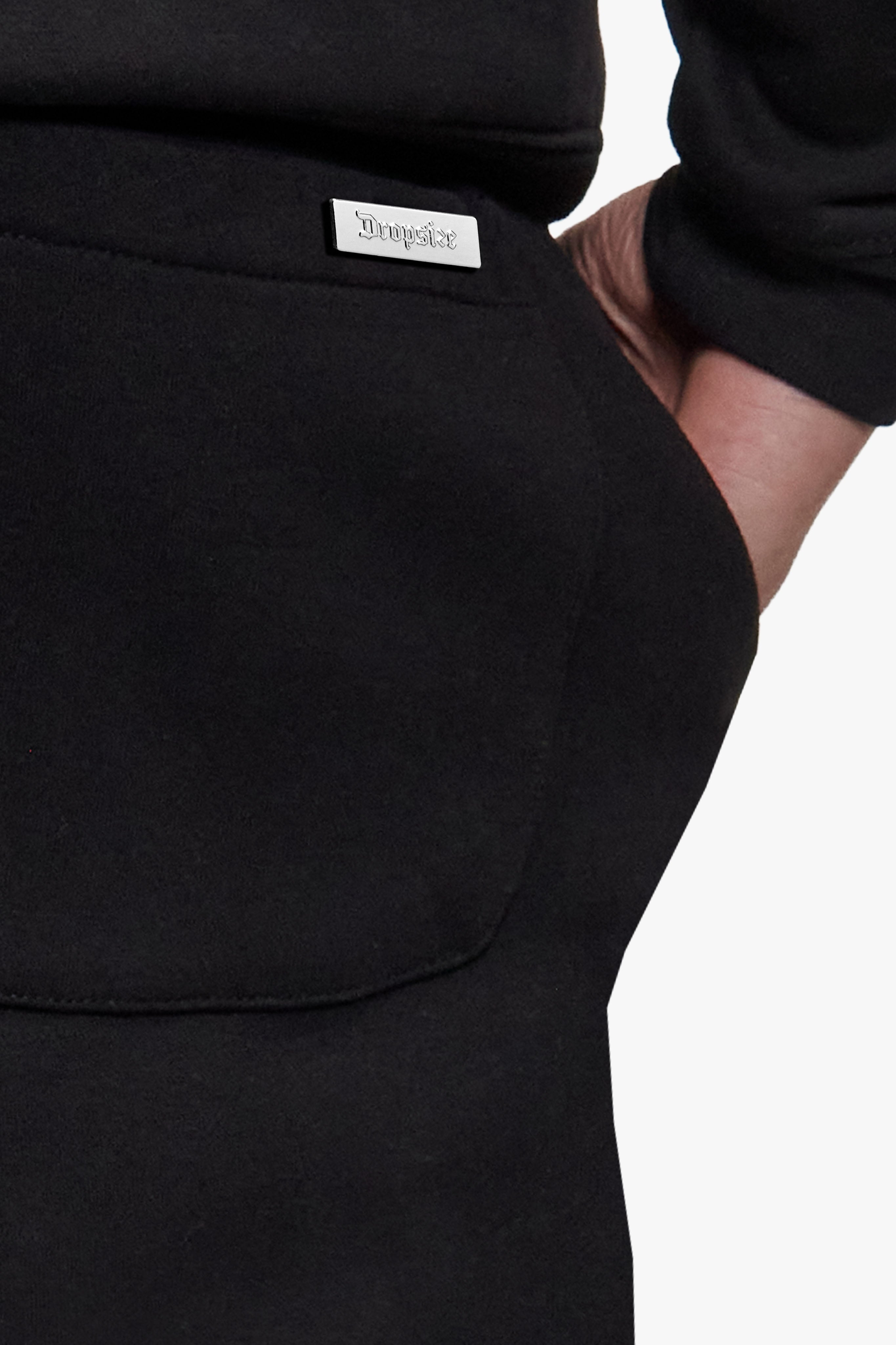 SLEEK OPEN LEG JOGGER BLACK