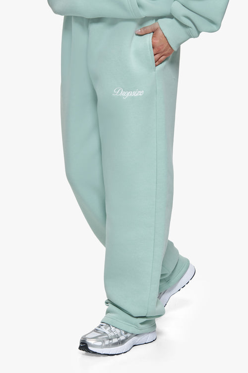 WOMEN CONTRAST OPEN LEG JOGGER HARBOR GREY