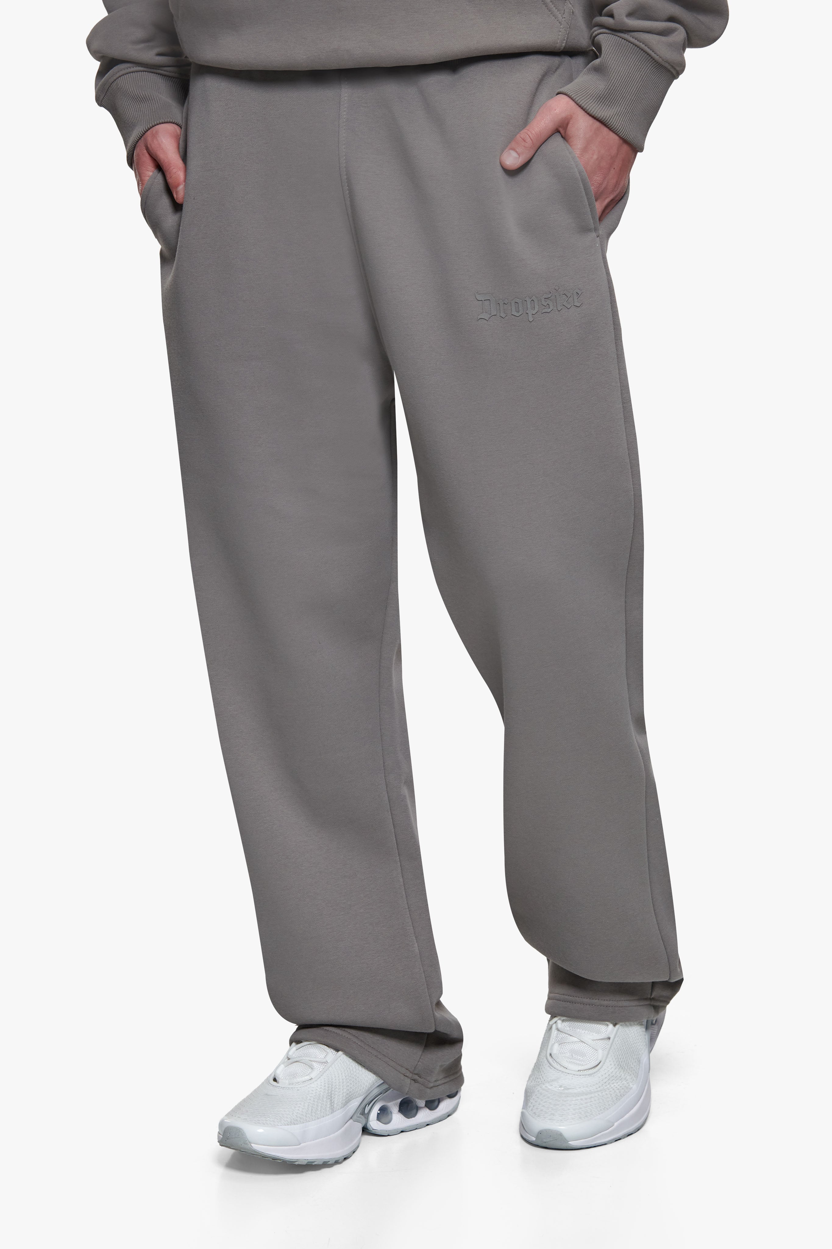 HD LOGO OPEN LEG JOGGER GREY
