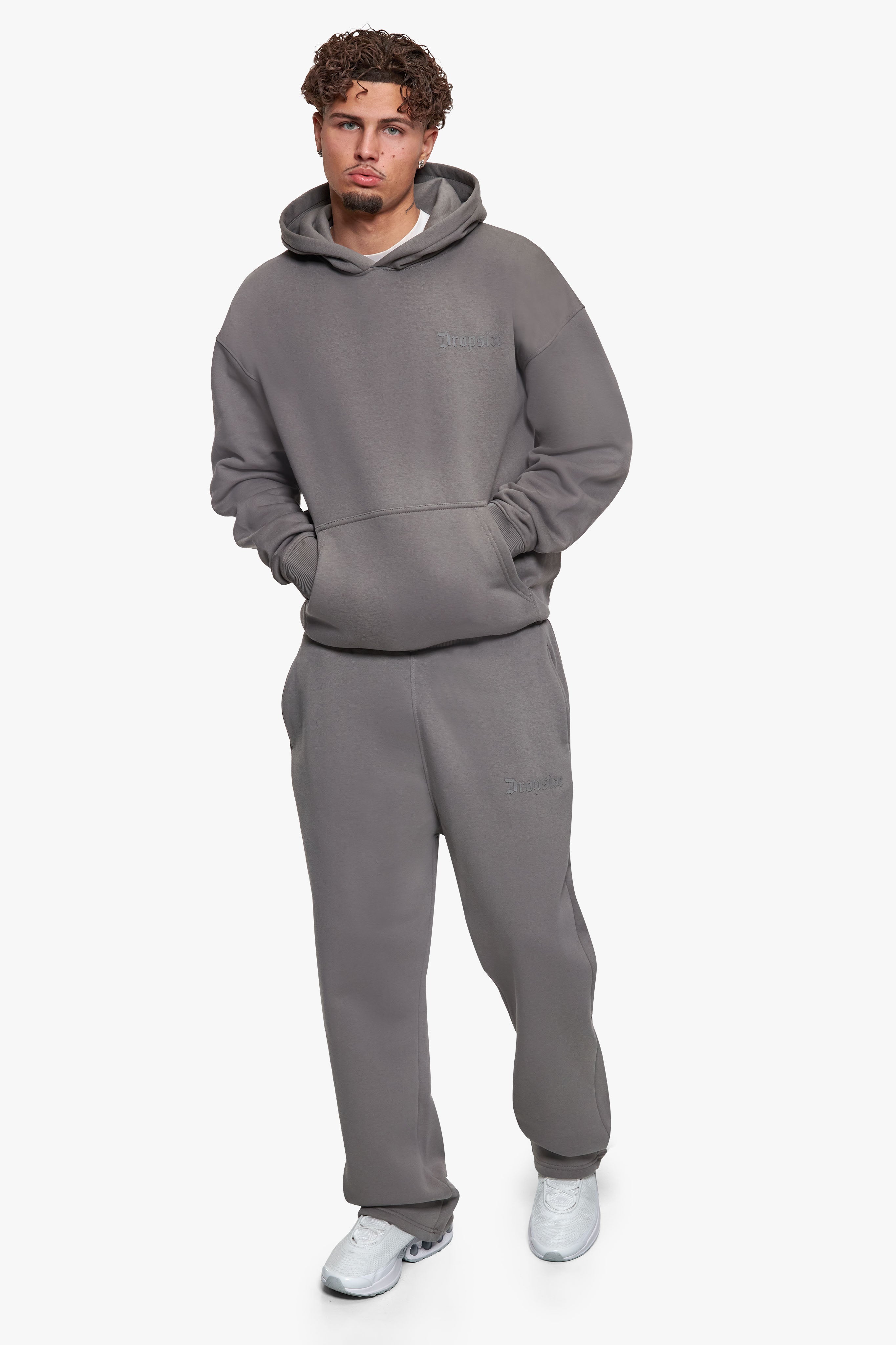 HD LOGO OPEN LEG JOGGER GREY