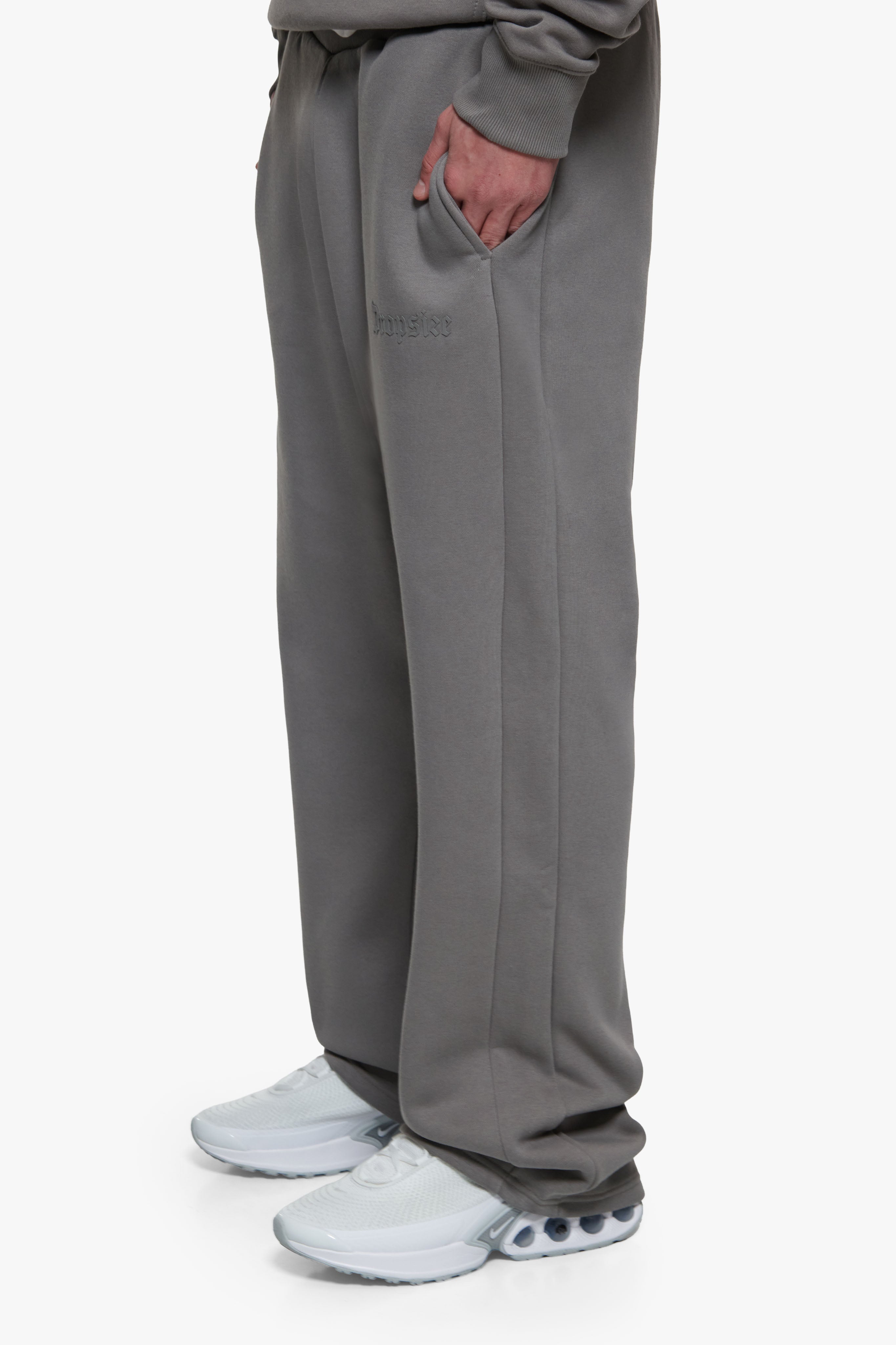 HD LOGO OPEN LEG JOGGER GREY