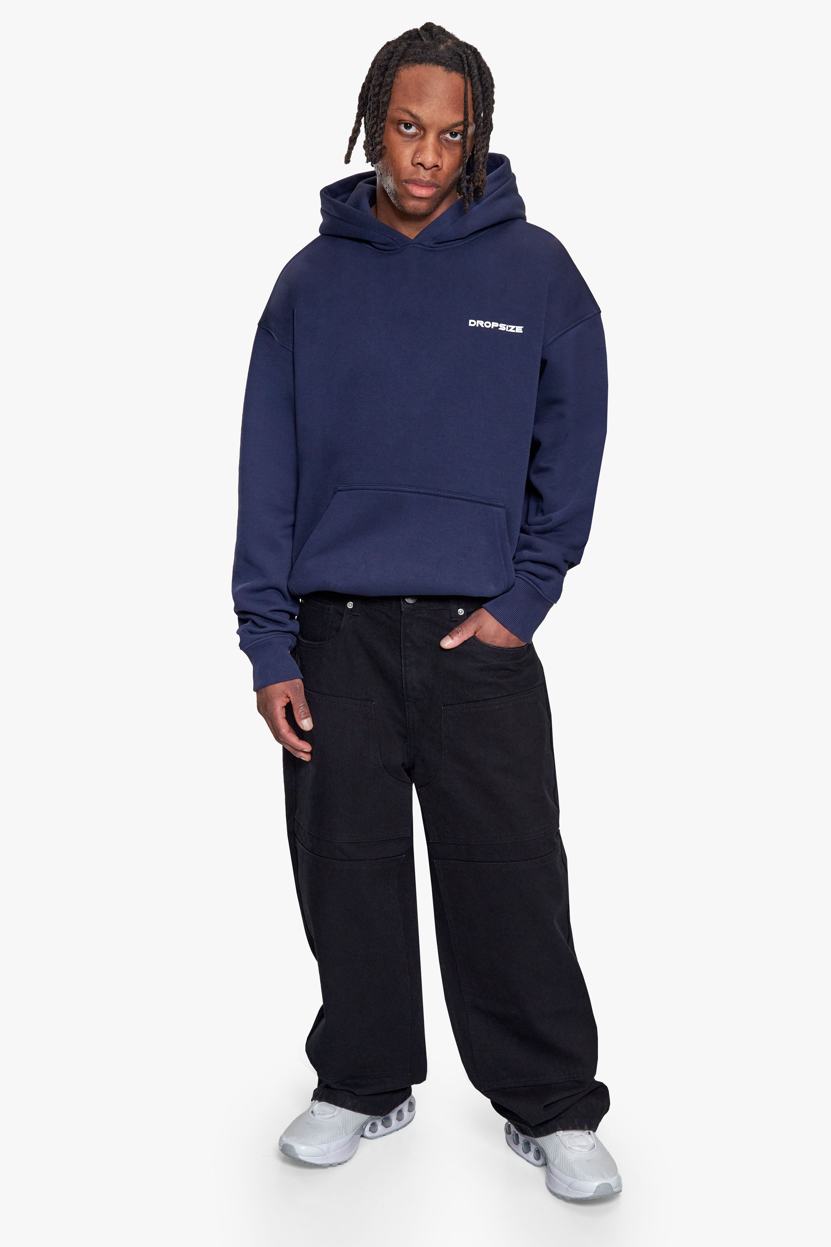 OPEN LEG JEANS BLACK