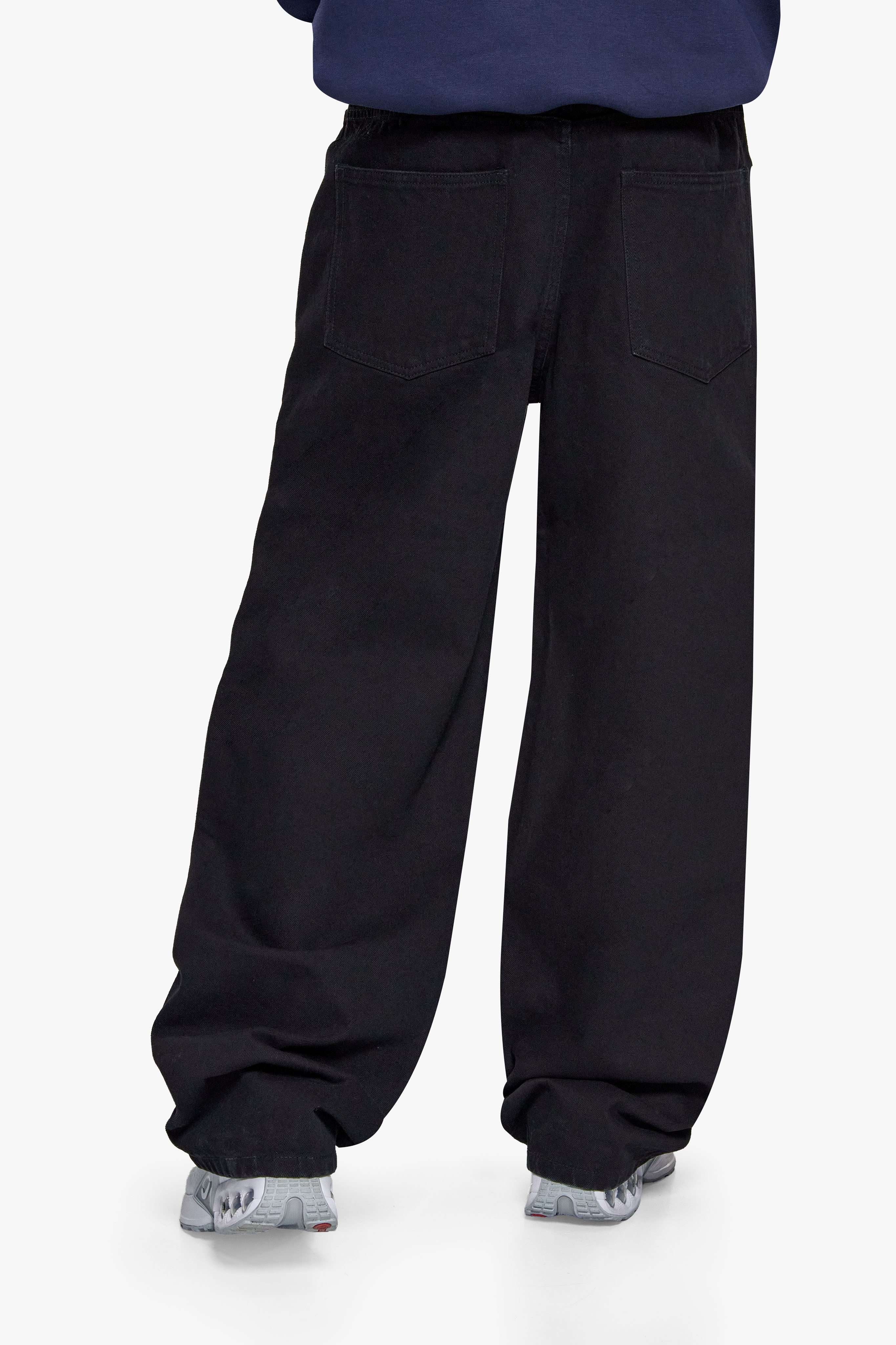 OPEN LEG JEANS BLACK