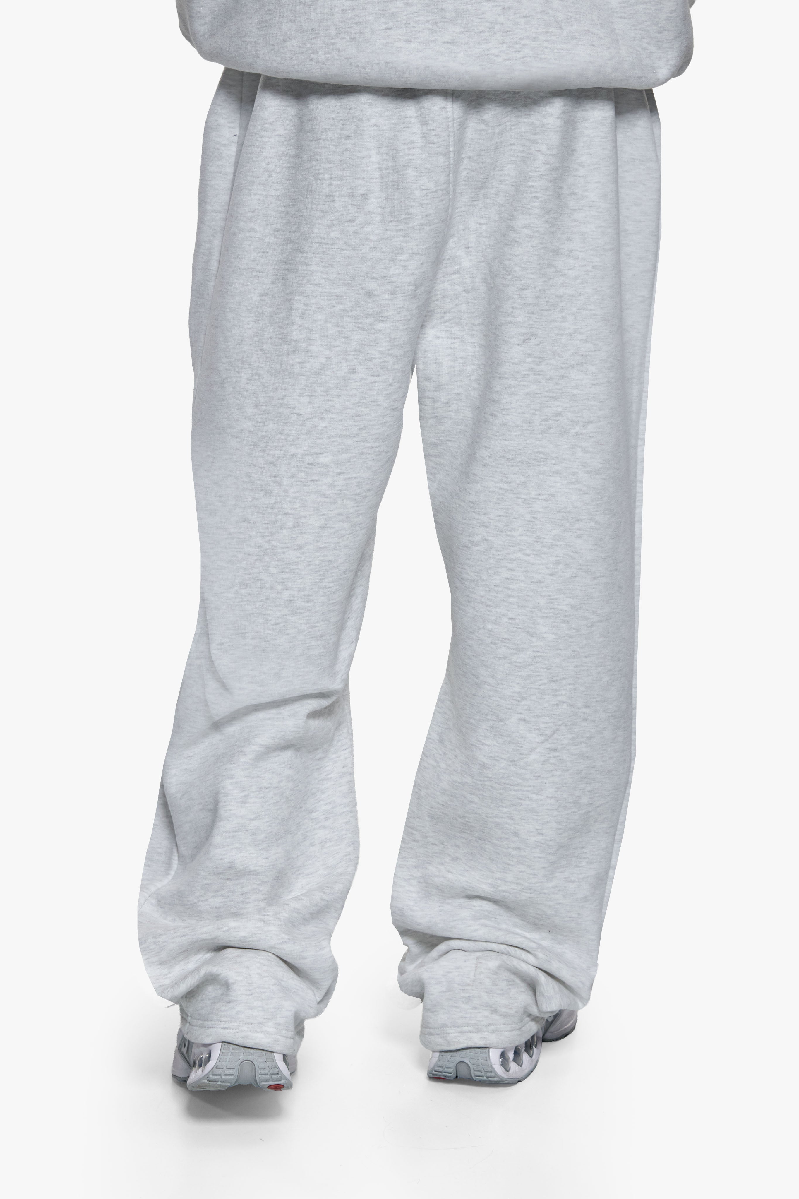 HD PRINT OPEN LEG JOGGER GREY MELANGE