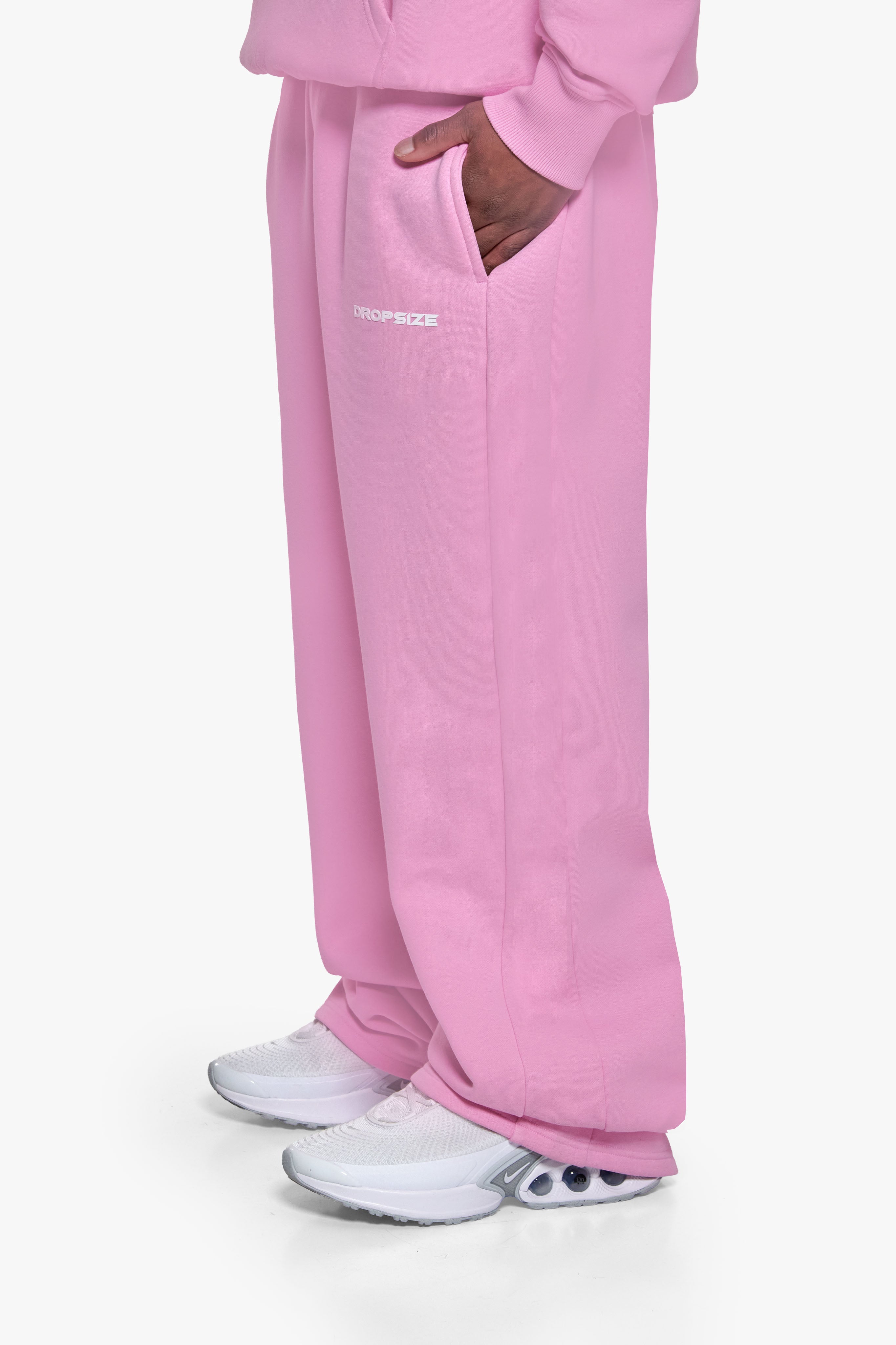 HD PRINT OPEN LEG JOGGER PINK