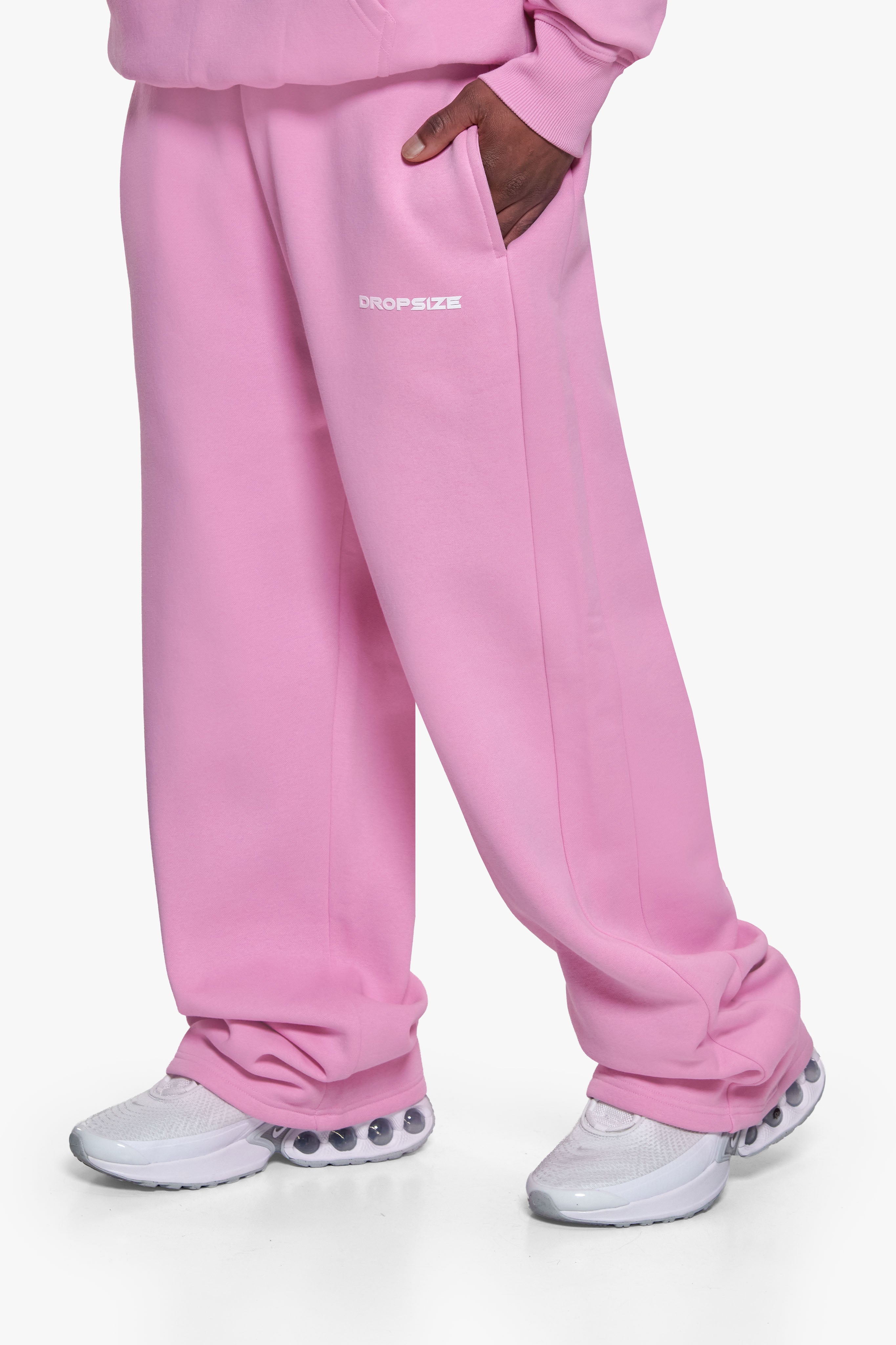 HD PRINT OPEN LEG JOGGER PINK