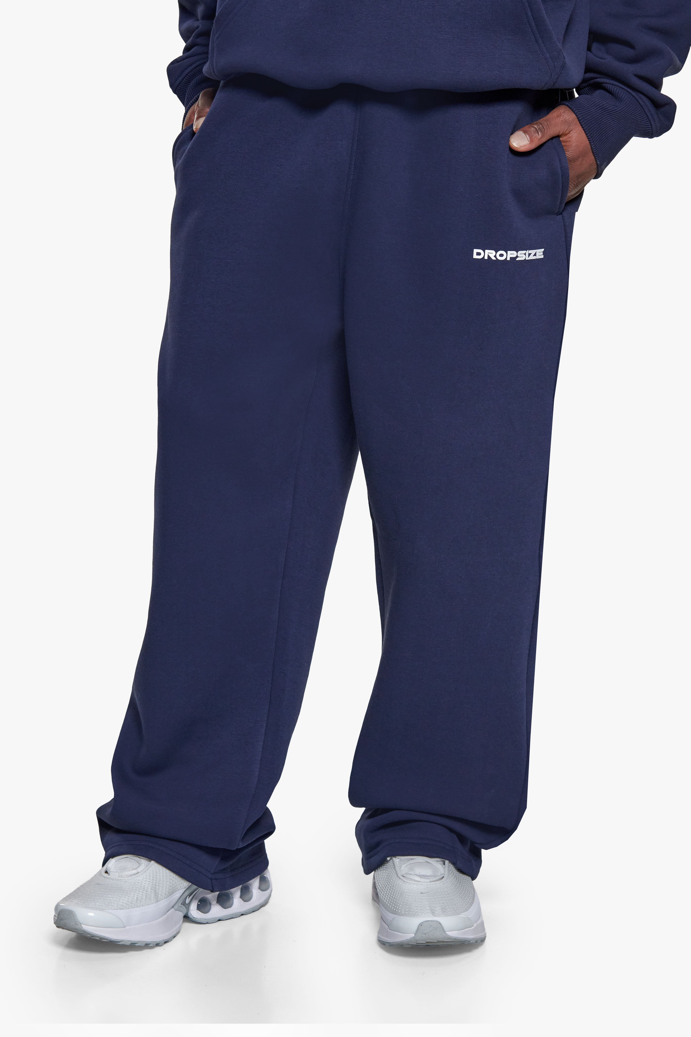 HD PRINT OPEN LEG JOGGER SPACE BLUE