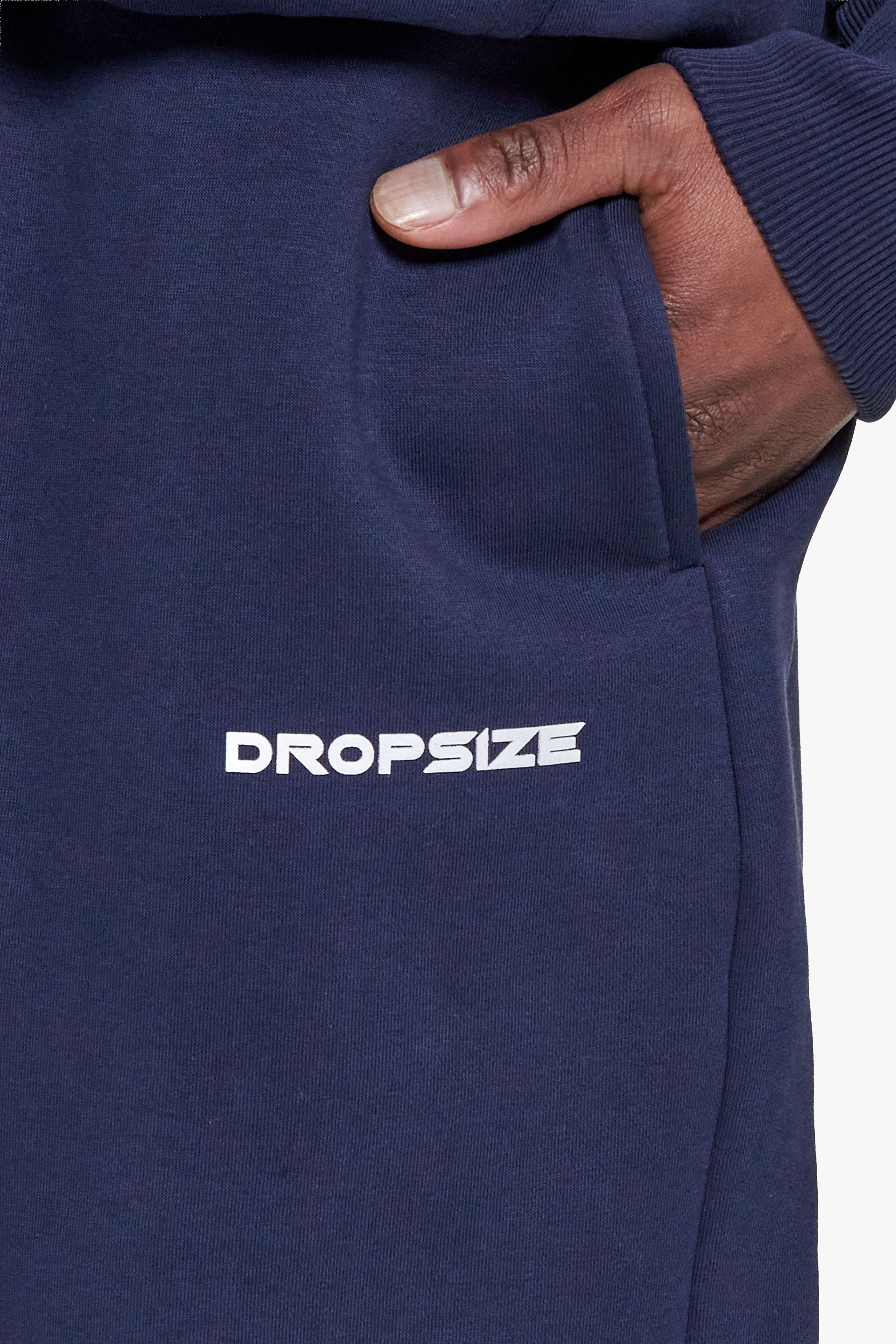 HD PRINT OPEN LEG JOGGER SPACE BLUE