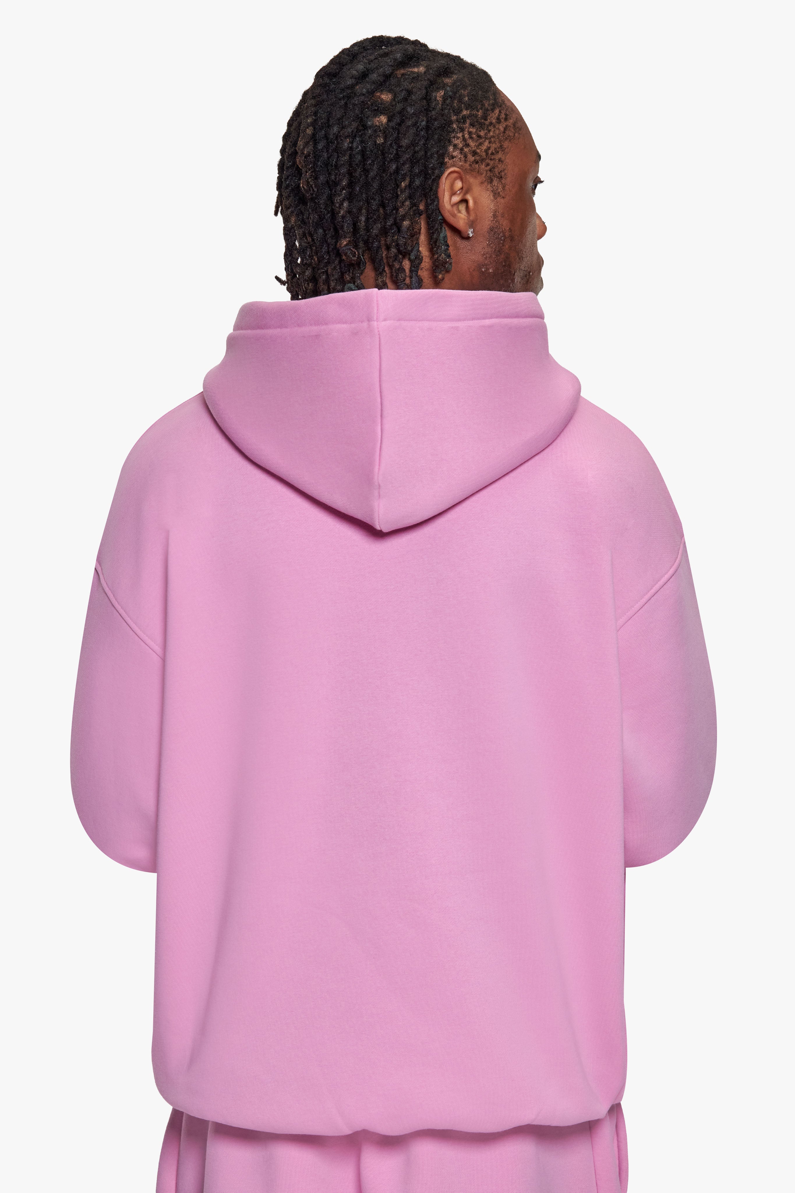 OVERSIZE HD PRINT HOODIE PINK