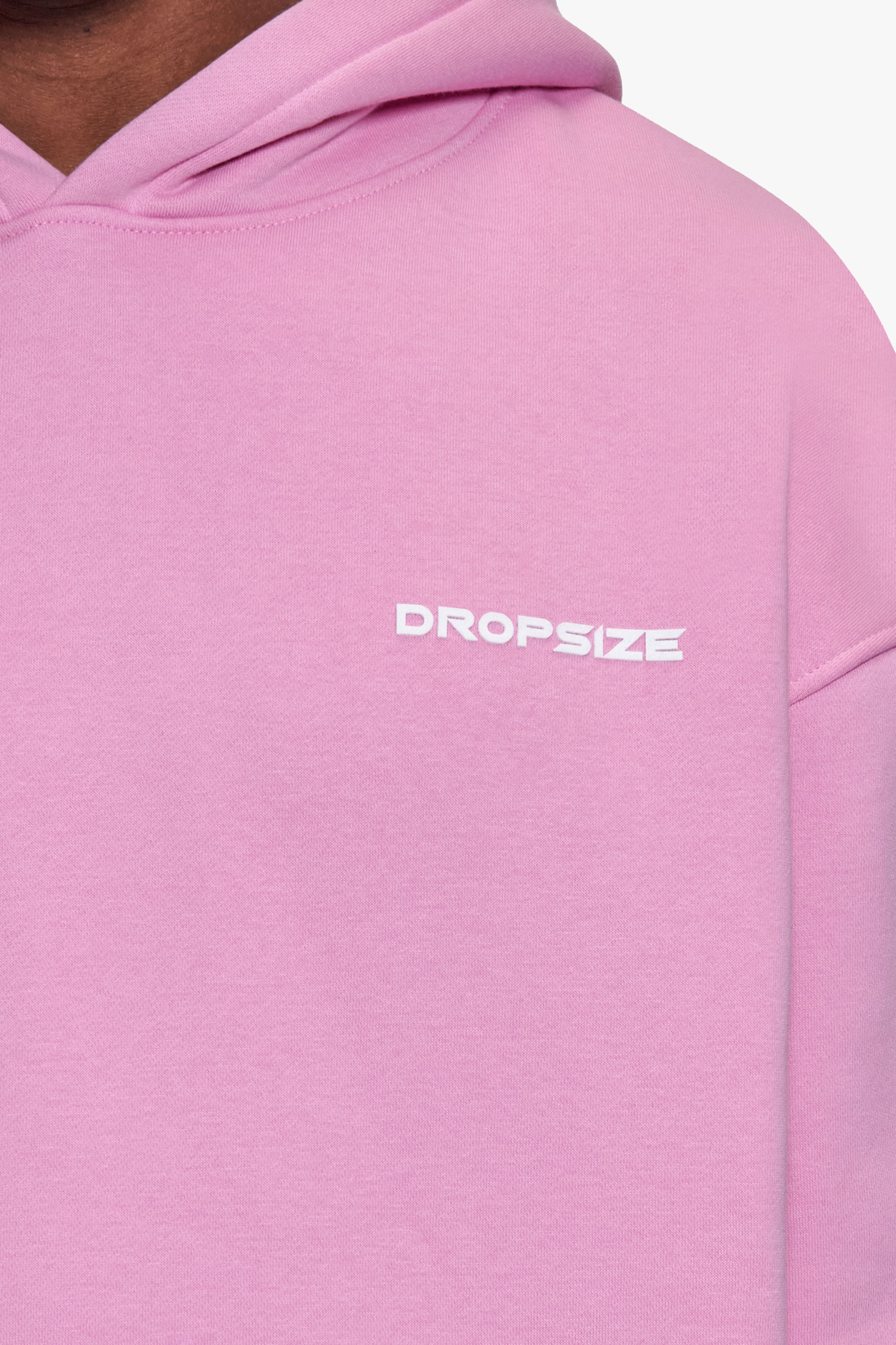 OVERSIZE HD PRINT HOODIE PINK