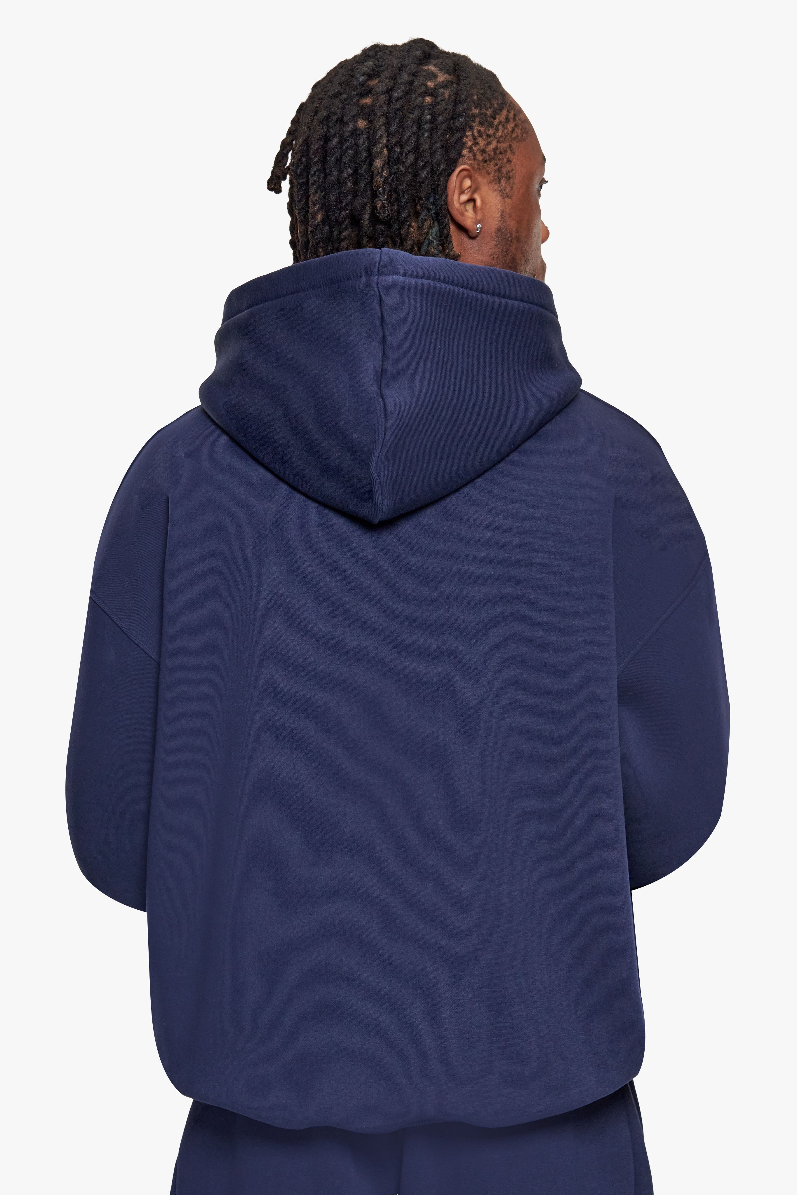 OVERSIZE HD PRINT HOODIE SPACE BLUE