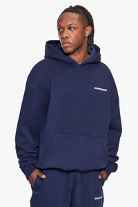 OVERSIZE HD PRINT HOODIE SPACE BLUE