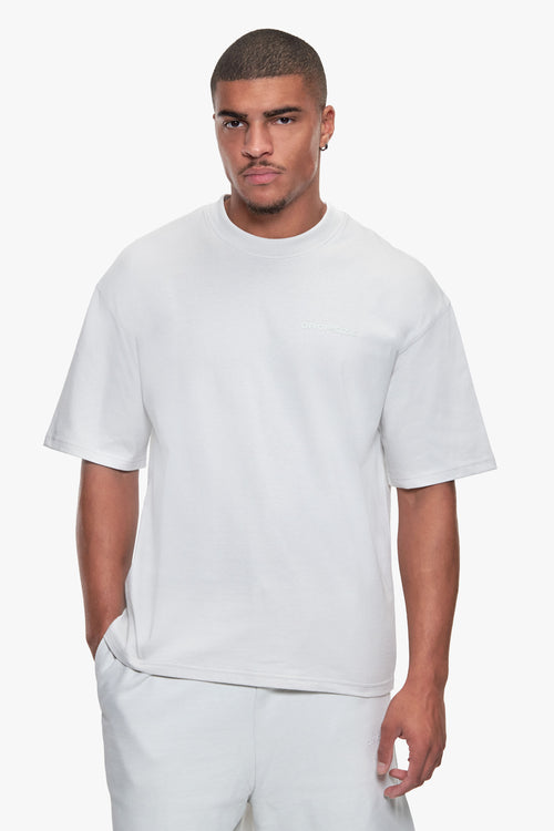 ESSENTIAL LOGO T-SHIRT LIGHT GREY