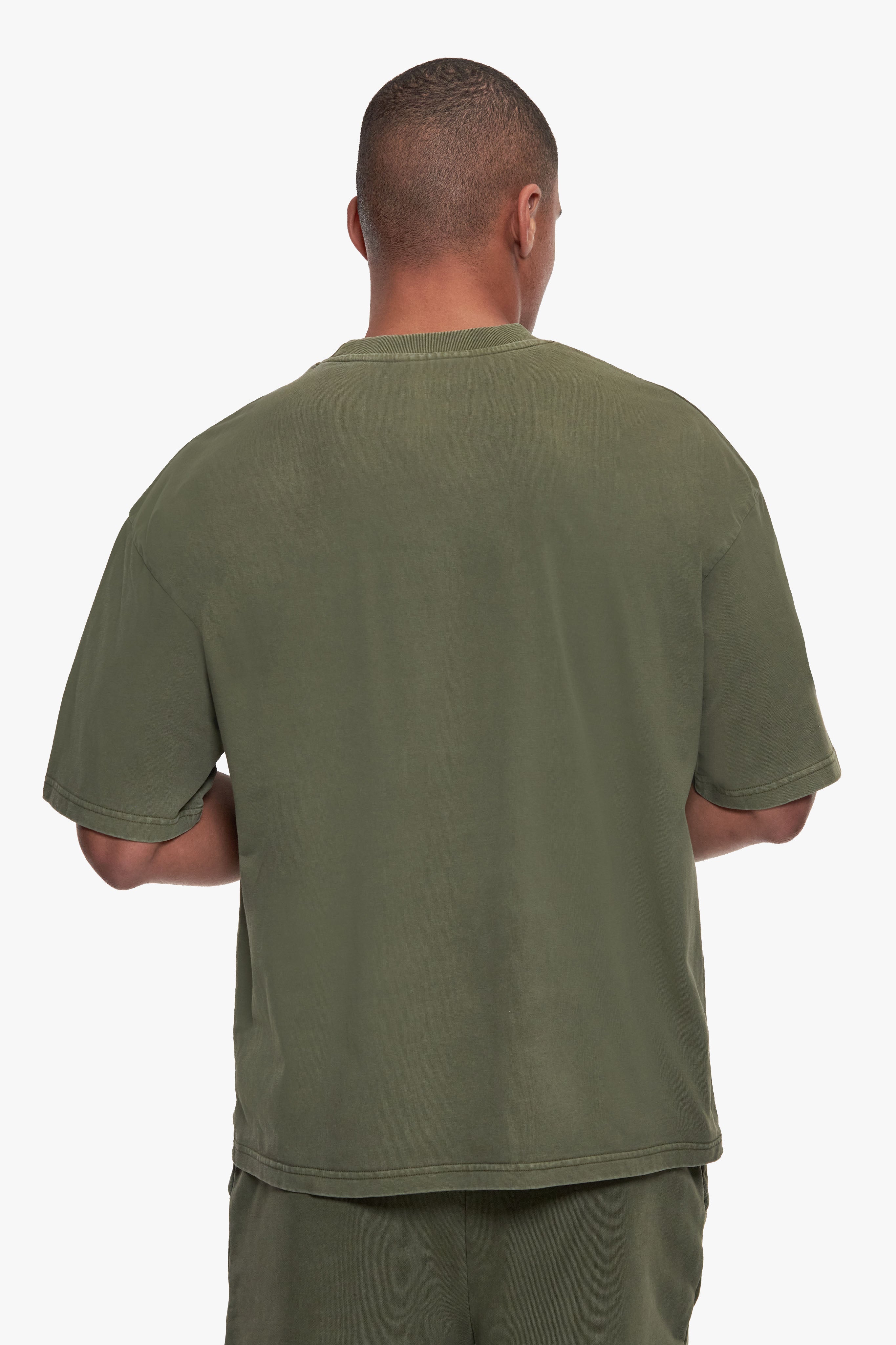 ESSENTIAL LOGO T-SHIRT WASHED OLIVE