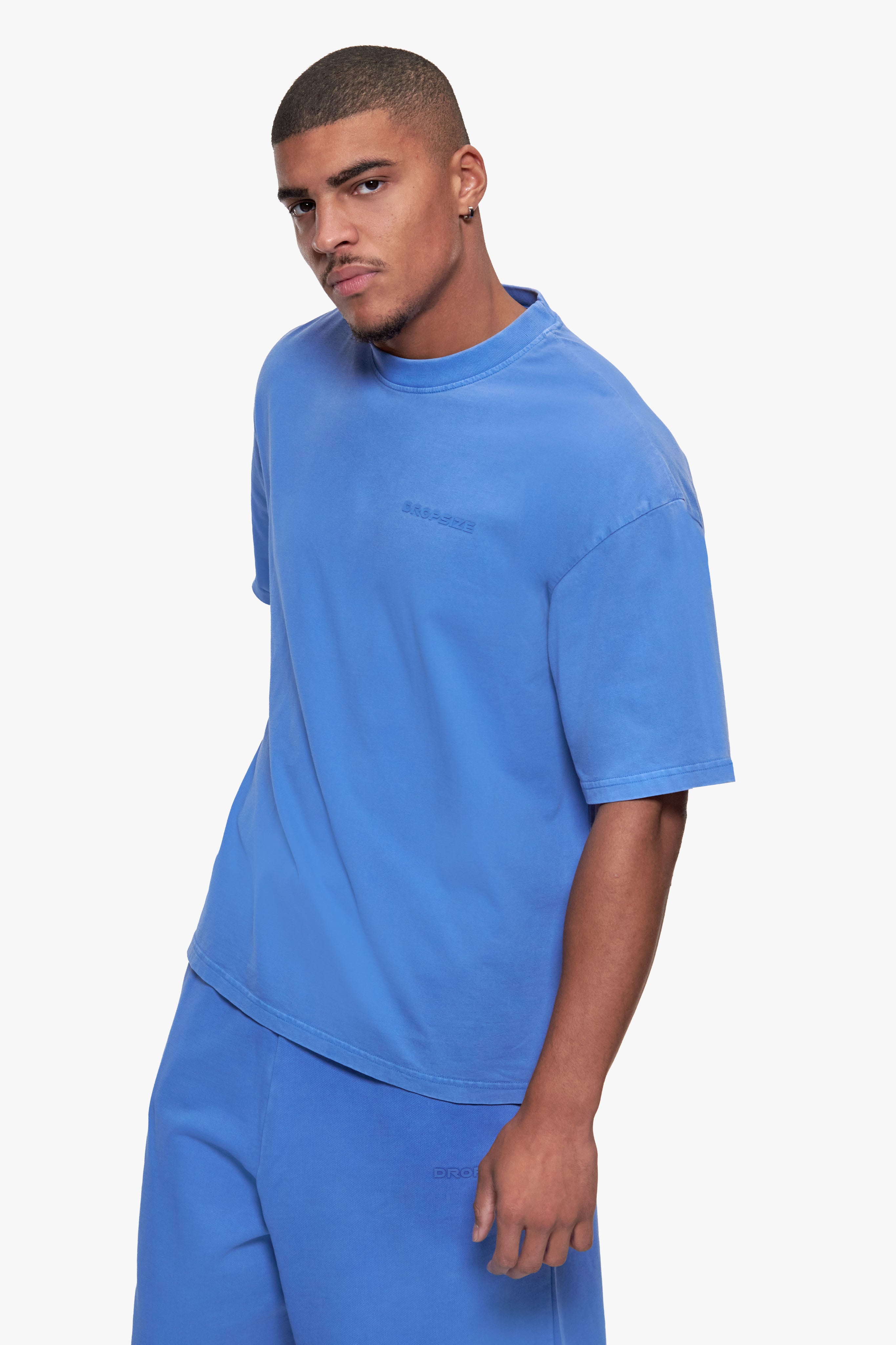 ESSENTIAL LOGO T-SHIRT WASHED LIGHT BLUE
