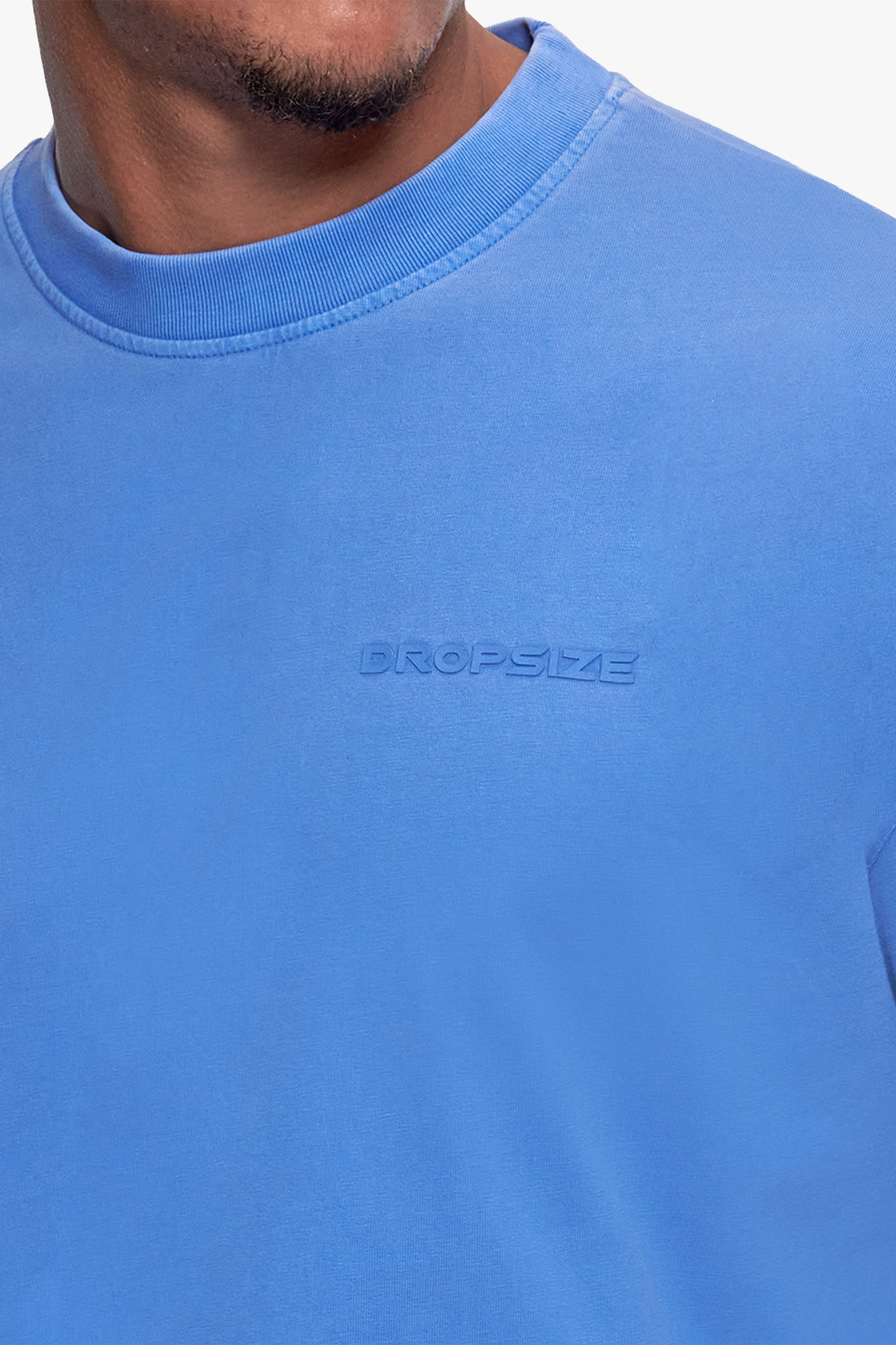 ESSENTIAL LOGO T-SHIRT WASHED LIGHT BLUE