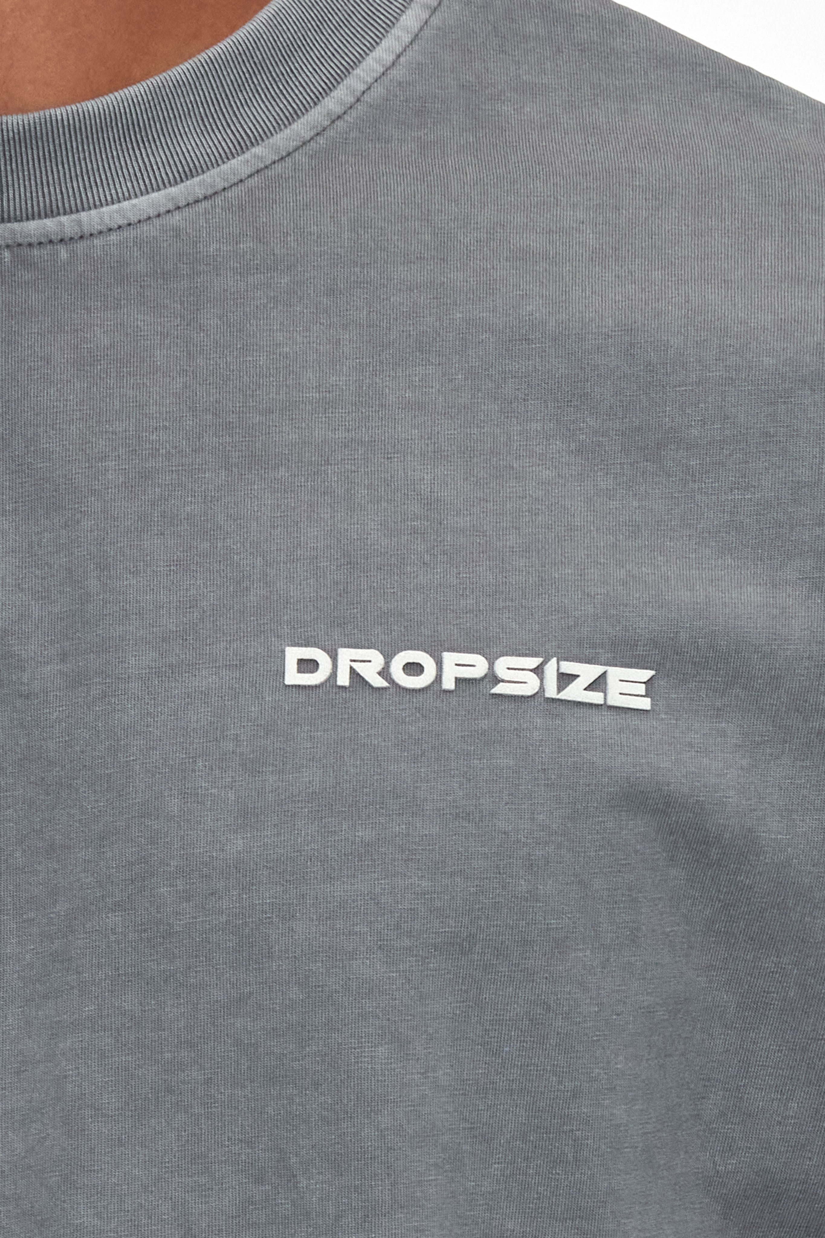 ESSENTIAL LOGO T-SHIRT WASHED GREY
