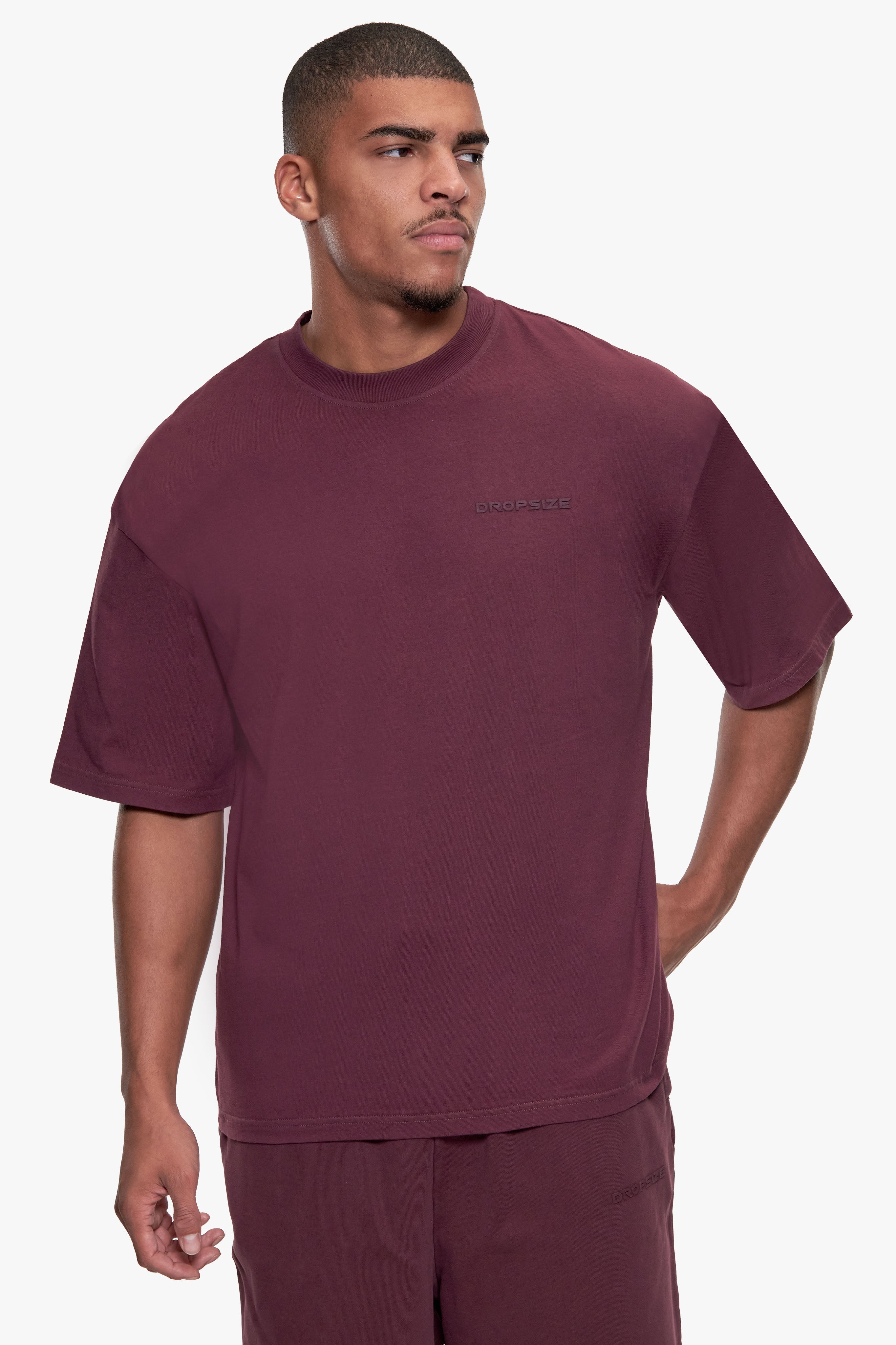 ESSENTIAL LOGO T-SHIRT WASHED WINE