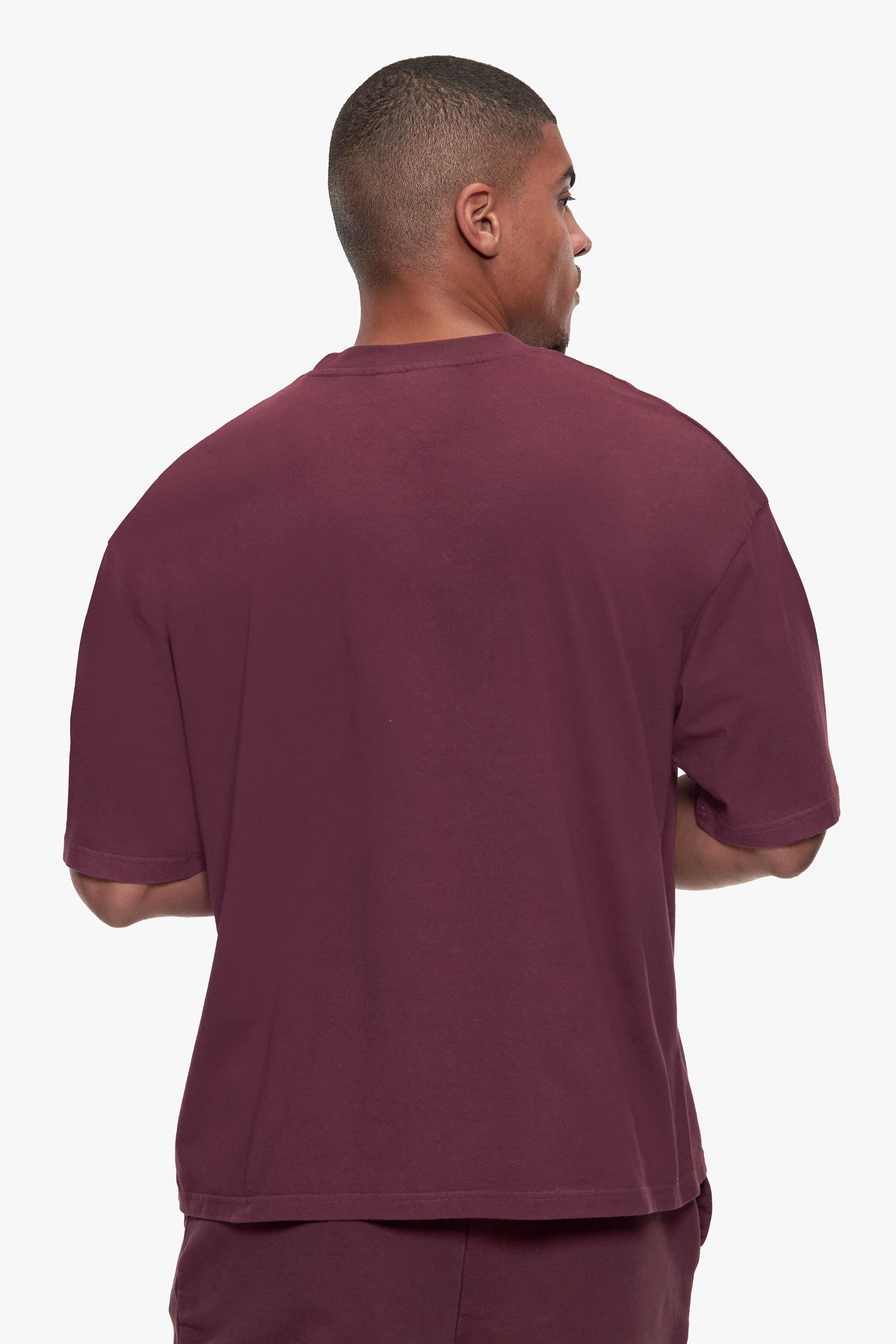 ESSENTIAL LOGO T-SHIRT WASHED WINE