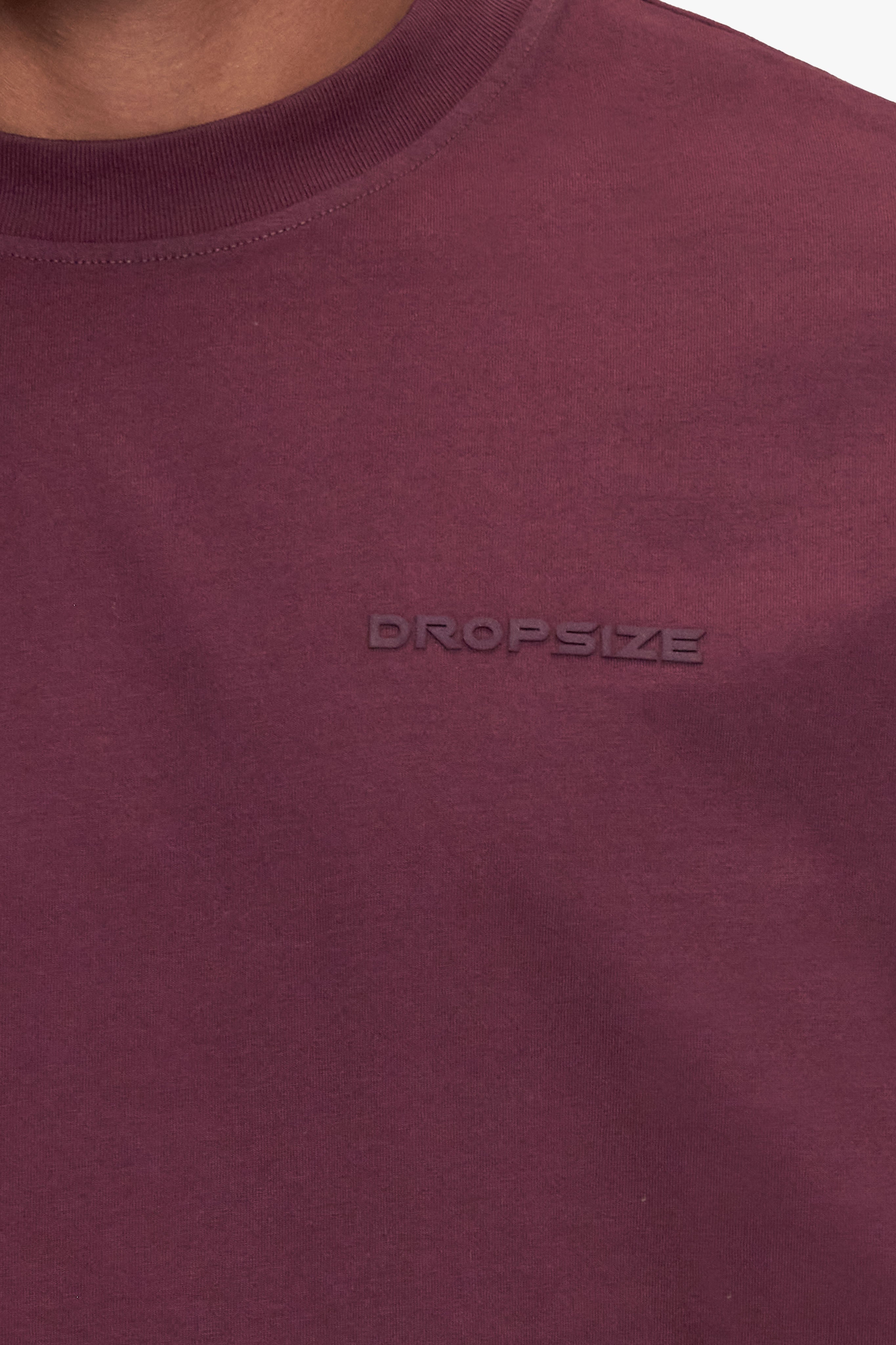 ESSENTIAL LOGO T-SHIRT WASHED WINE