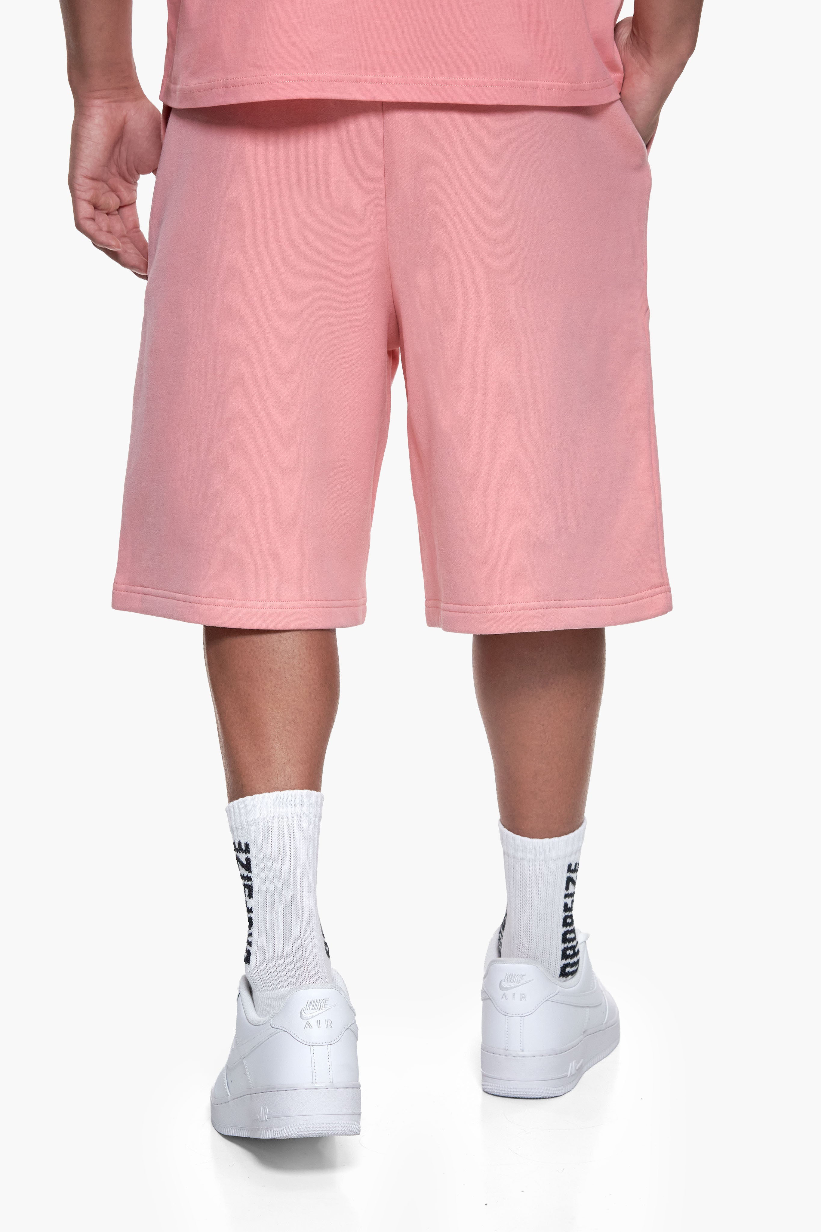 ESSENTIAL LOGO SWEAT SHORTS FLAMINGO PINK