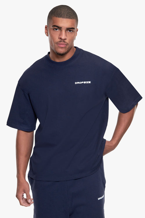 ESSENTIAL LOGO T-SHIRT SPACE BLUE