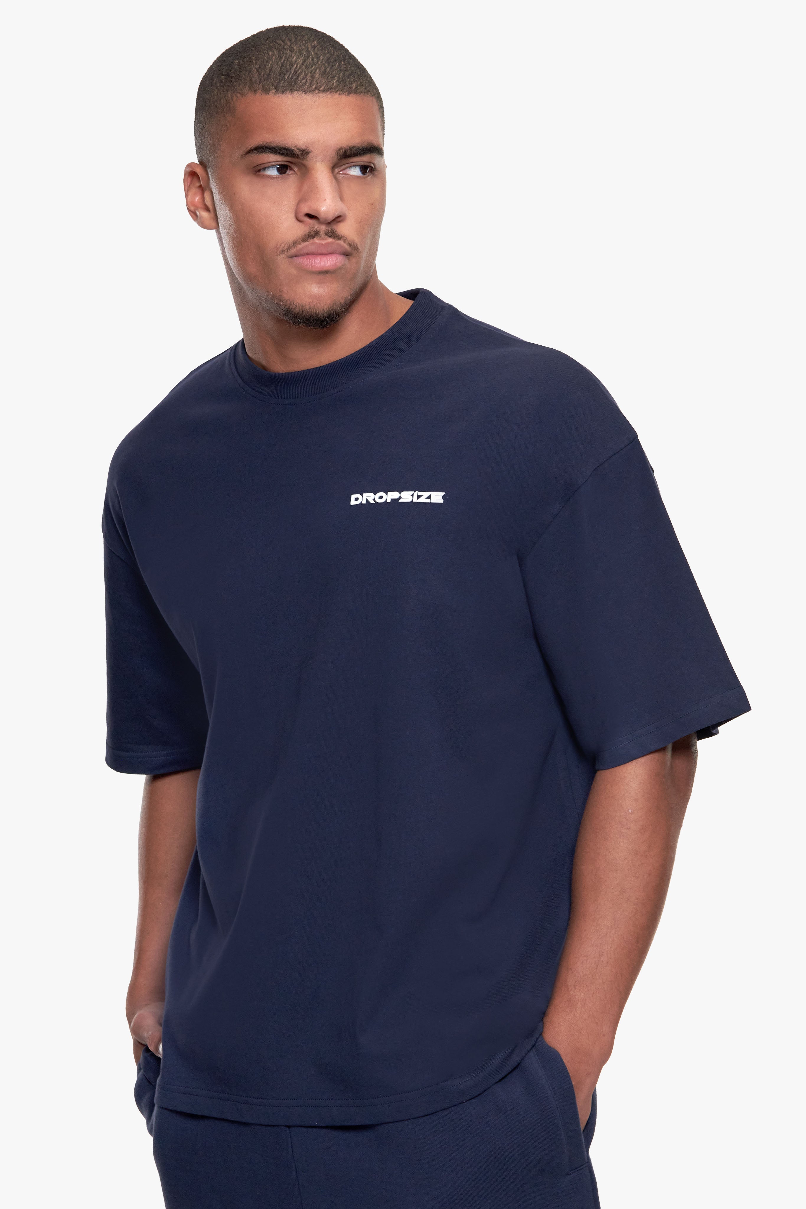 ESSENTIAL LOGO T-SHIRT SPACE BLUE