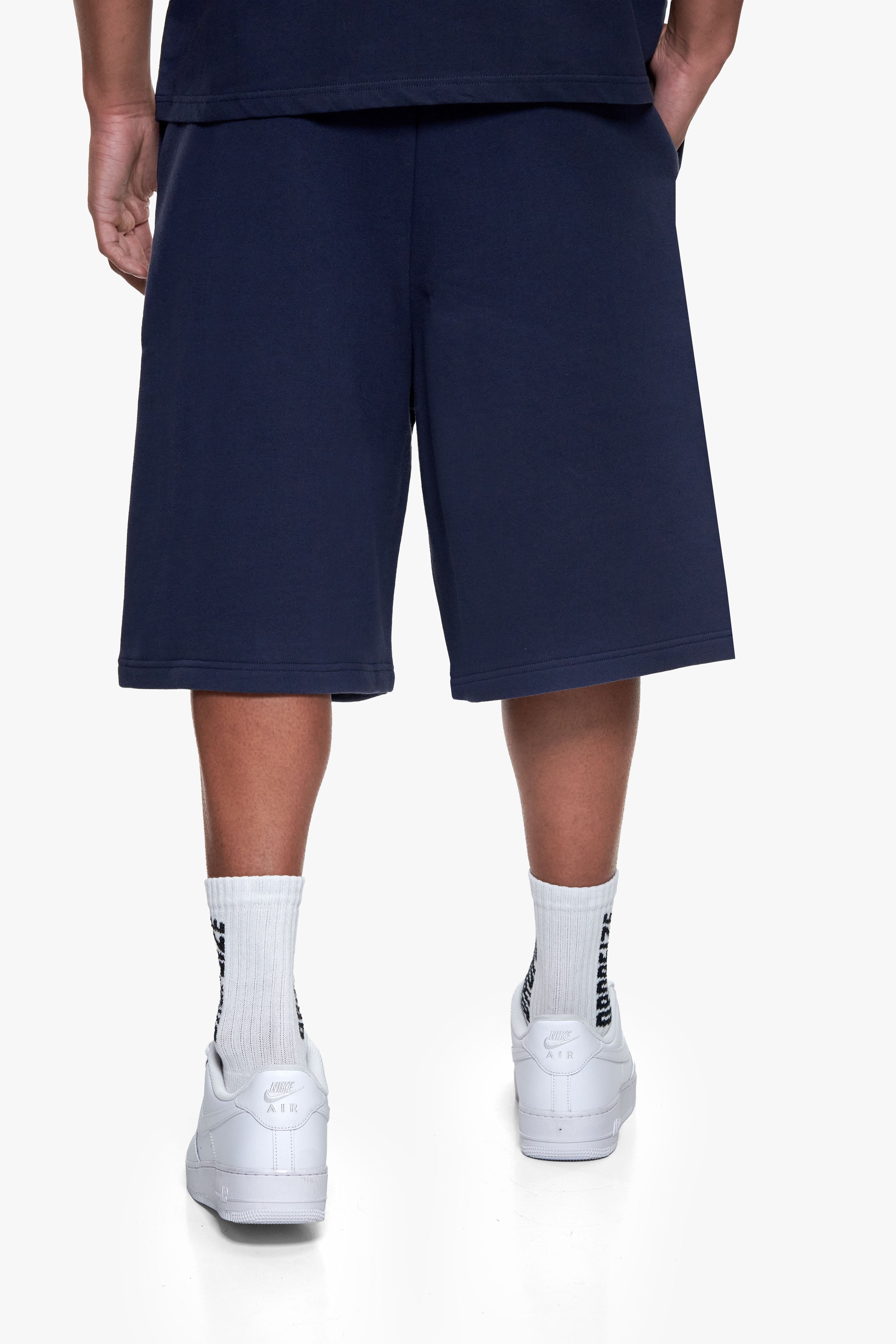 ESSENTIAL LOGO SWEAT SHORTS SPACE BLUE