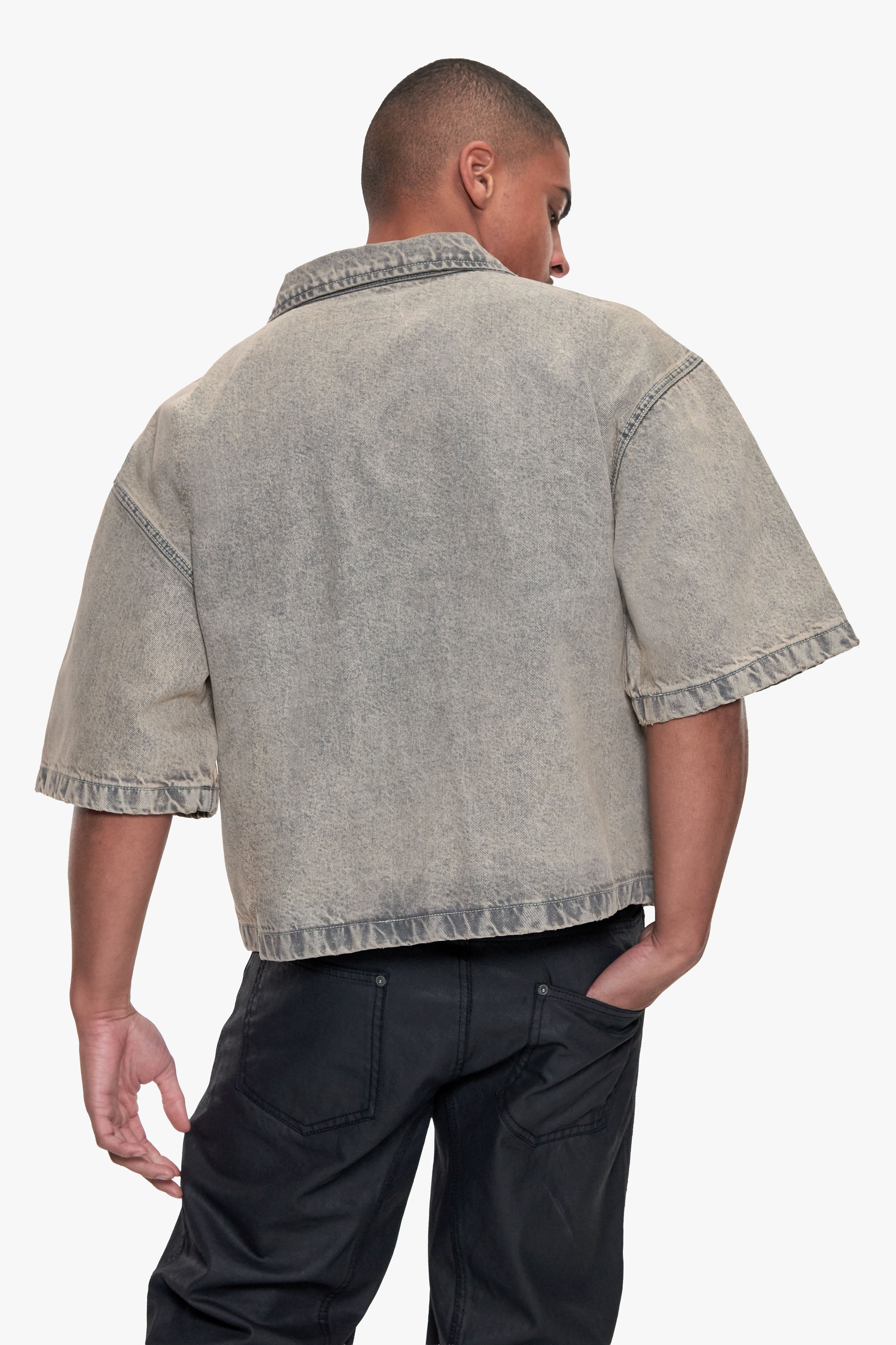 CARPENTER DENIM SHIRT SAND WASHED BEIGE