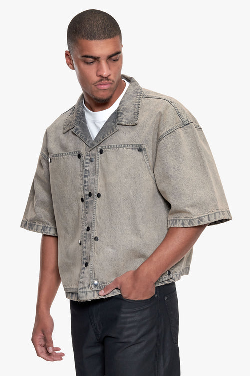 CARPENTER DENIM SHIRT SAND WASHED BEIGE