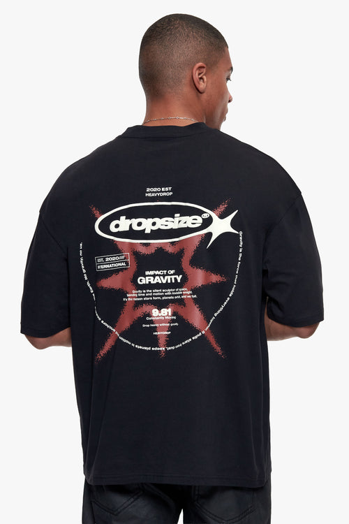 UNIVERSE T-SHIRT VINTAGE WASHED BLACK