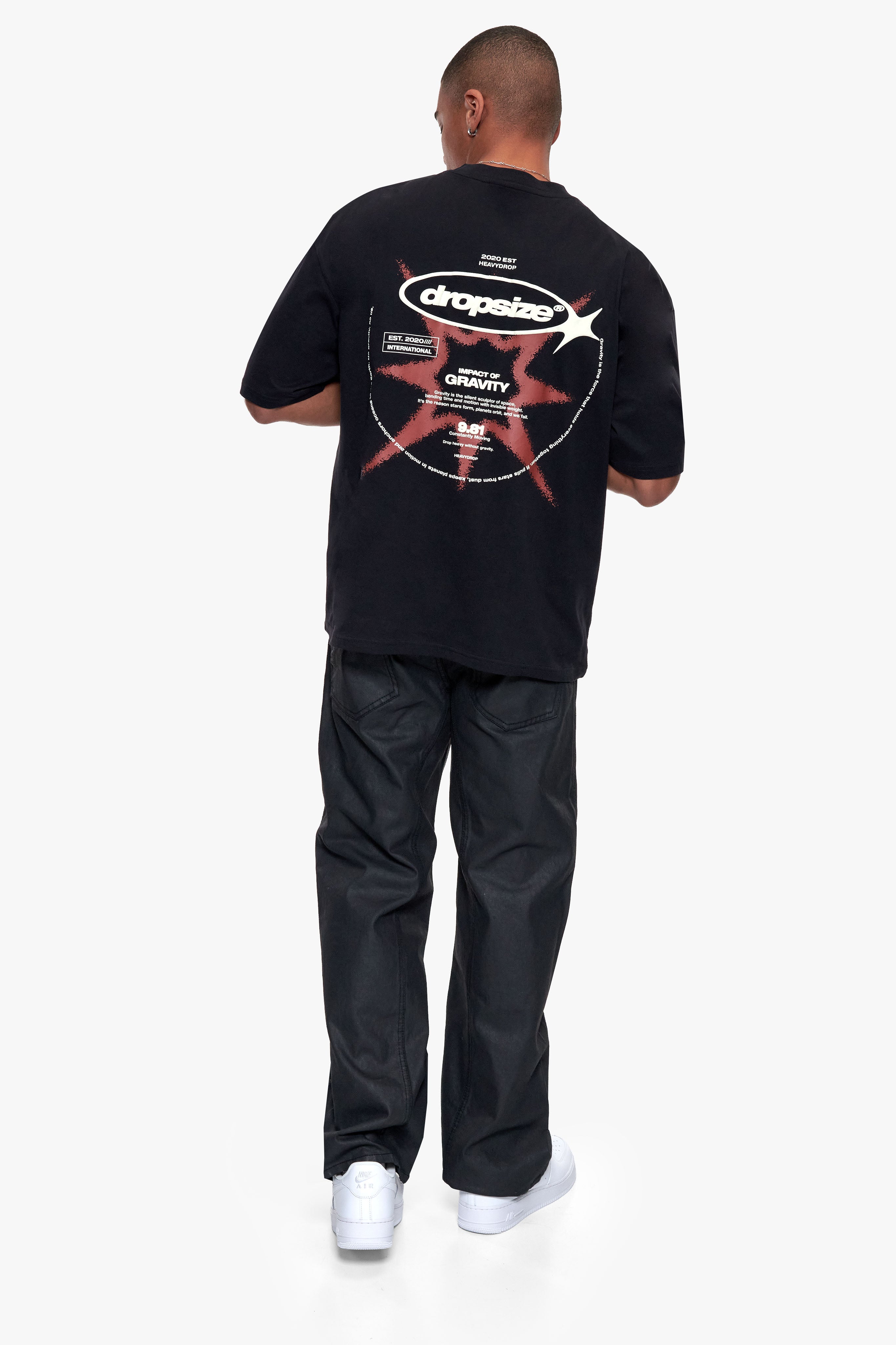 UNIVERSE T-SHIRT VINTAGE WASHED BLACK