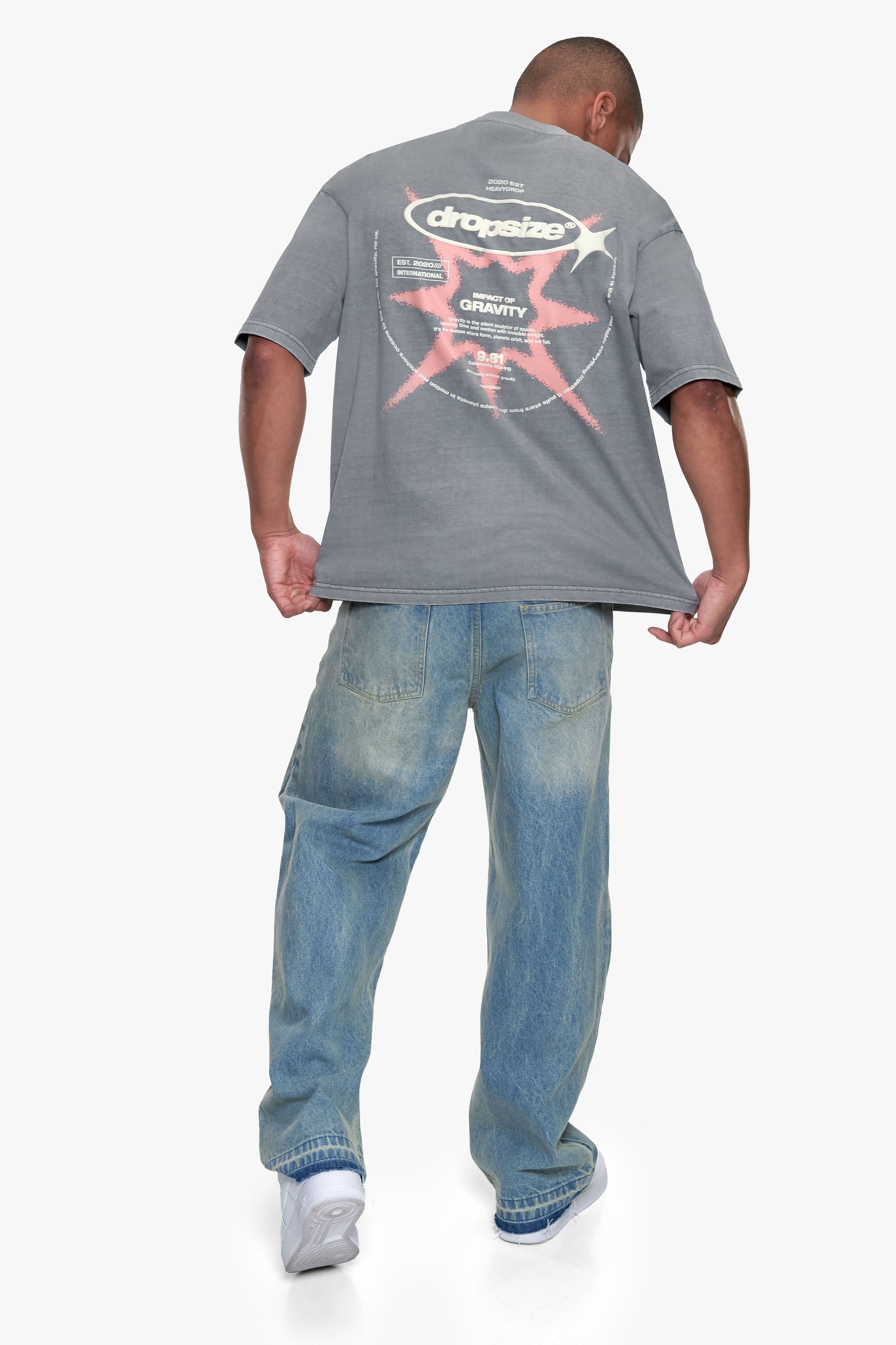 UNIVERSE T-SHIRT WASHED GREY