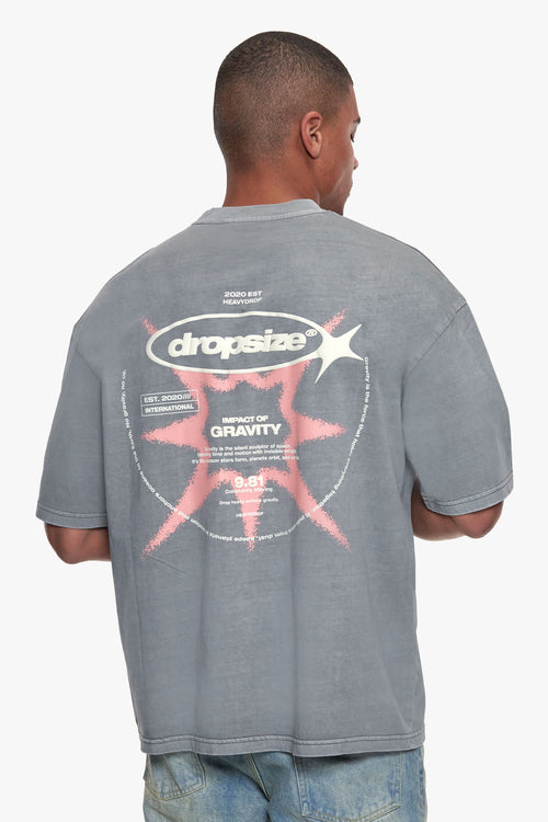 UNIVERSE T-SHIRT WASHED GREY