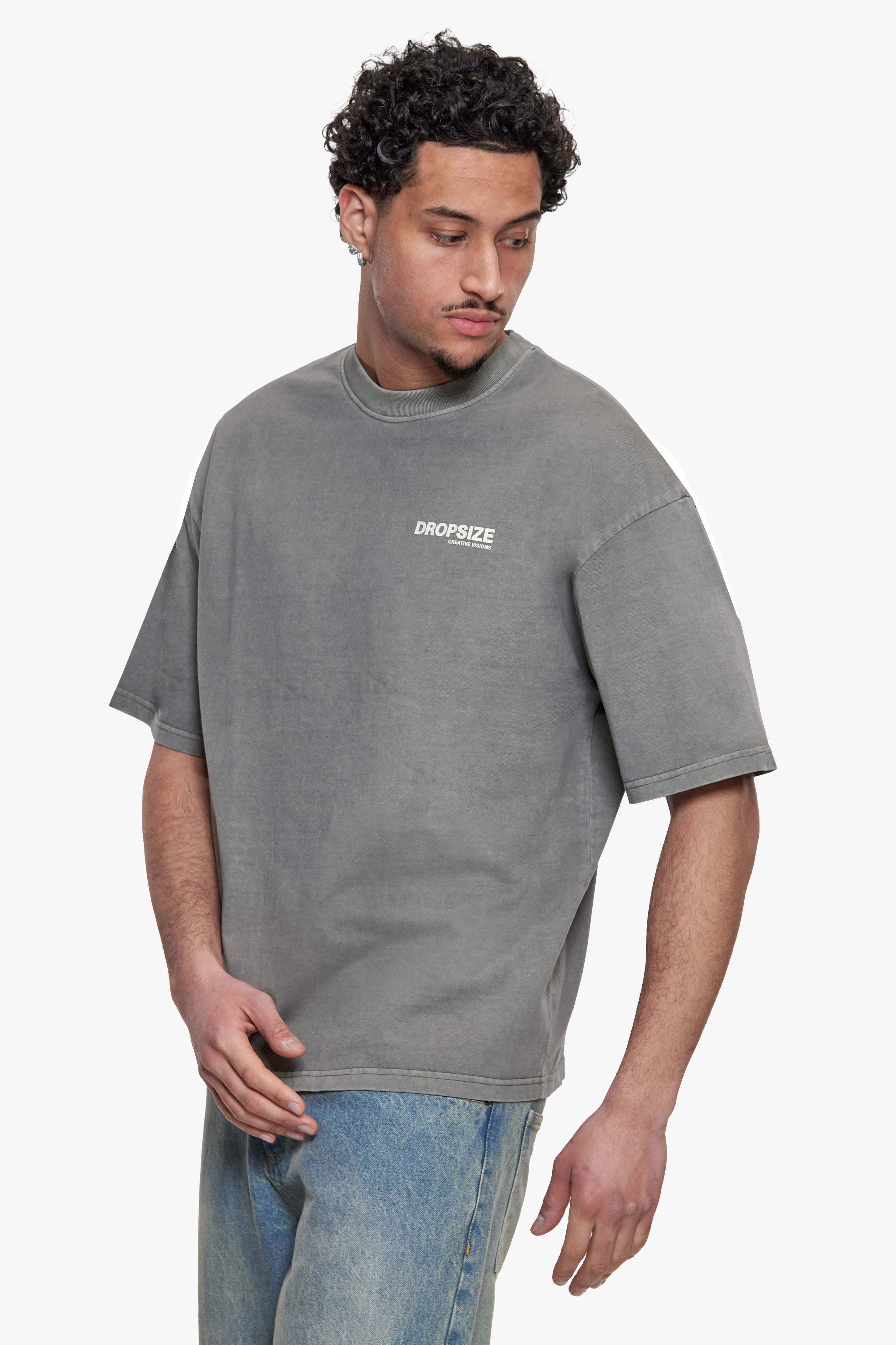 STUDIO T-SHIRT WASHED GREY