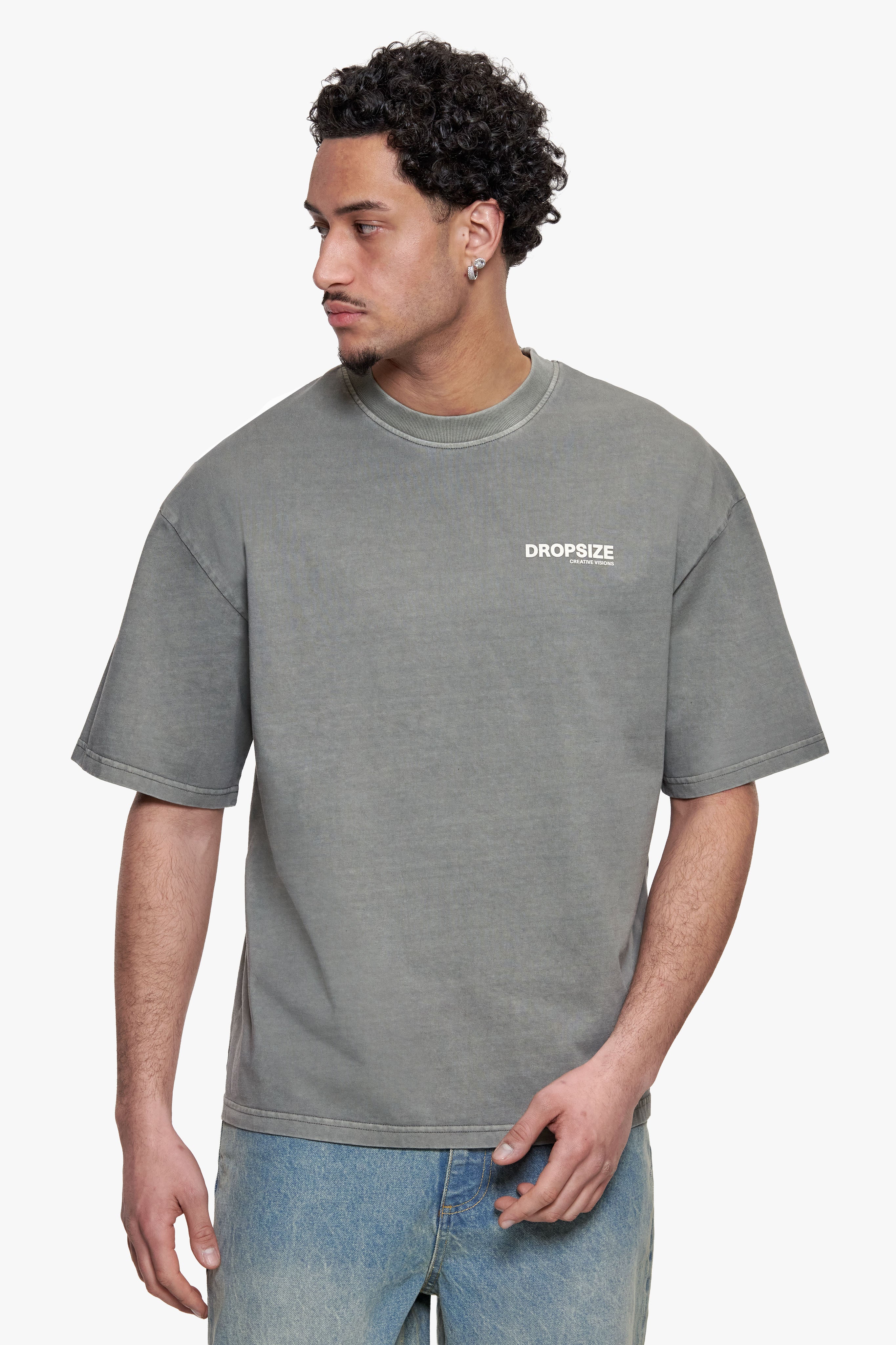 STUDIO T-SHIRT WASHED GREY