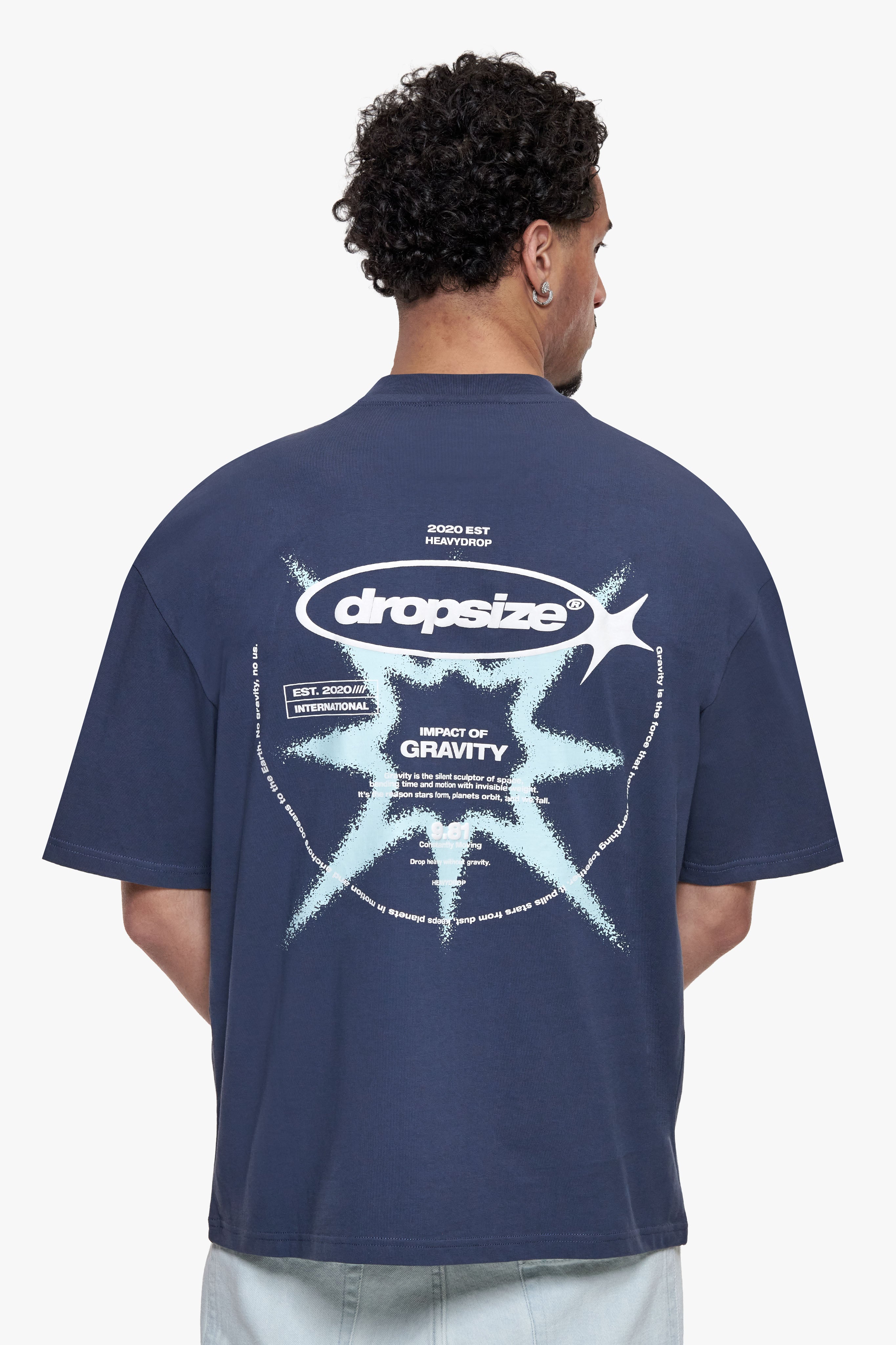 UNIVERSE T-SHIRT BLUE GREY