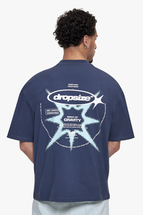 UNIVERSE T-SHIRT BLUE GREY