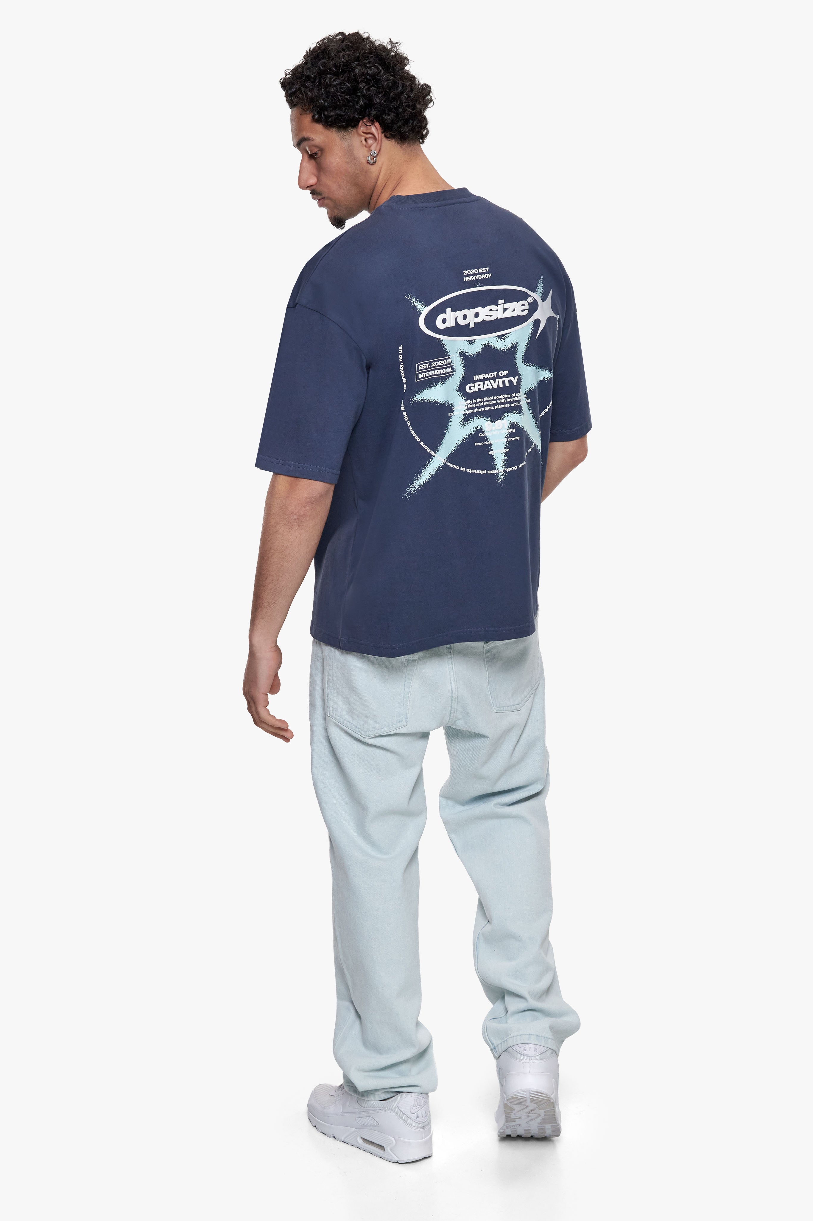 UNIVERSE T-SHIRT BLUE GREY