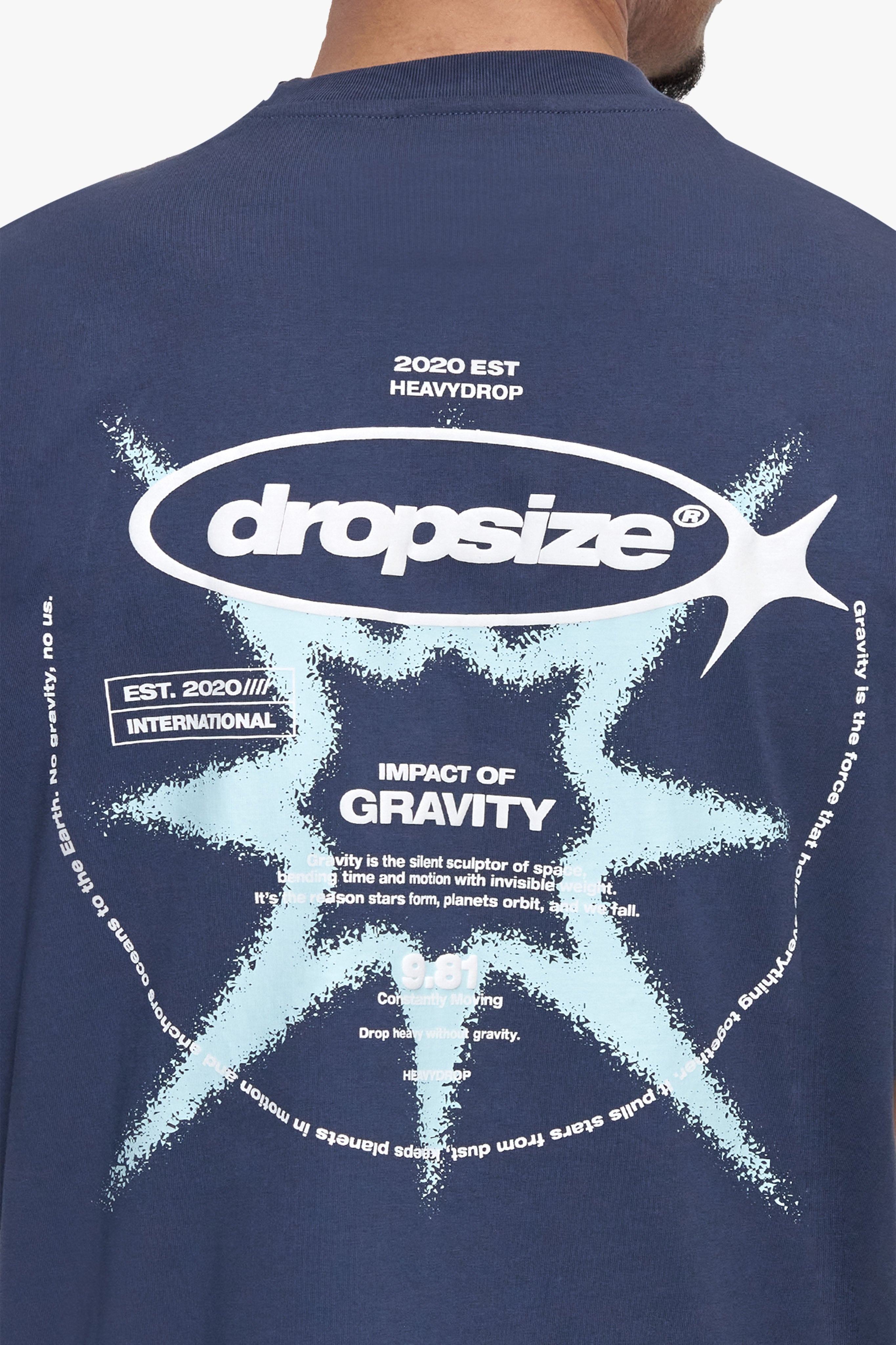 UNIVERSE T-SHIRT BLUE GREY